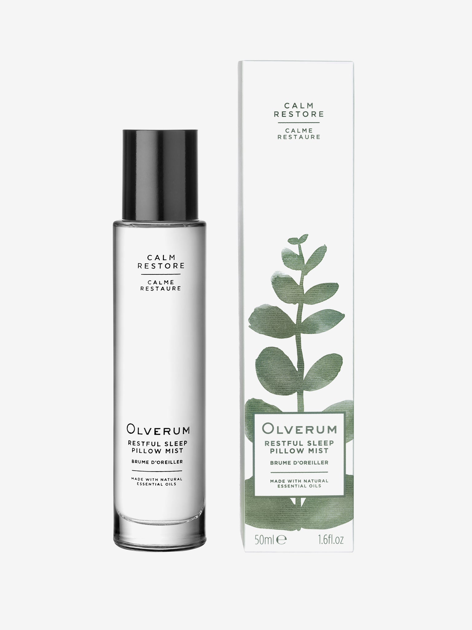 Olverum Restful Sleep Pillow Mist - Natural Aromatherapy Spray for Deep Relaxation & Better Sleep | Perfect for Bedtime Routine, Travel & Stress Relief
