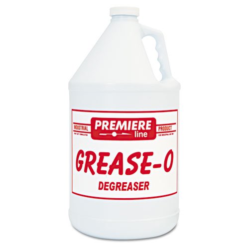 Kess Premier Grease-O Extra-Strength Degreaser - 1 Gallon Bottle (Pack of 4) - Heavy-Duty Kitchen & Industrial Cleaning for Stovetops, Grills, and Machinery