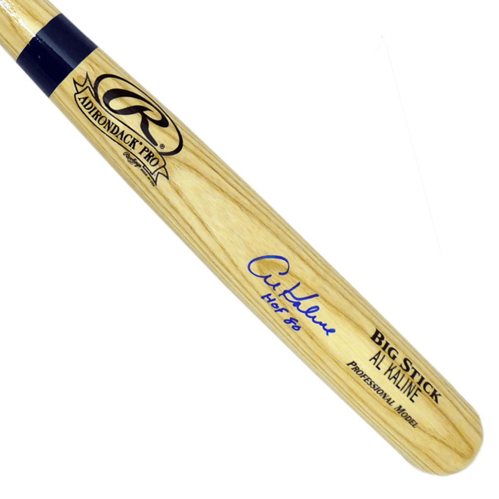 Al Kaline Autographed Baseball Bat - HOF 80 Inscription Rawlings Blonde Bat with PSA Certification - Perfect for Sports Memorabilia Collectors and Detroit Tigers Fans
