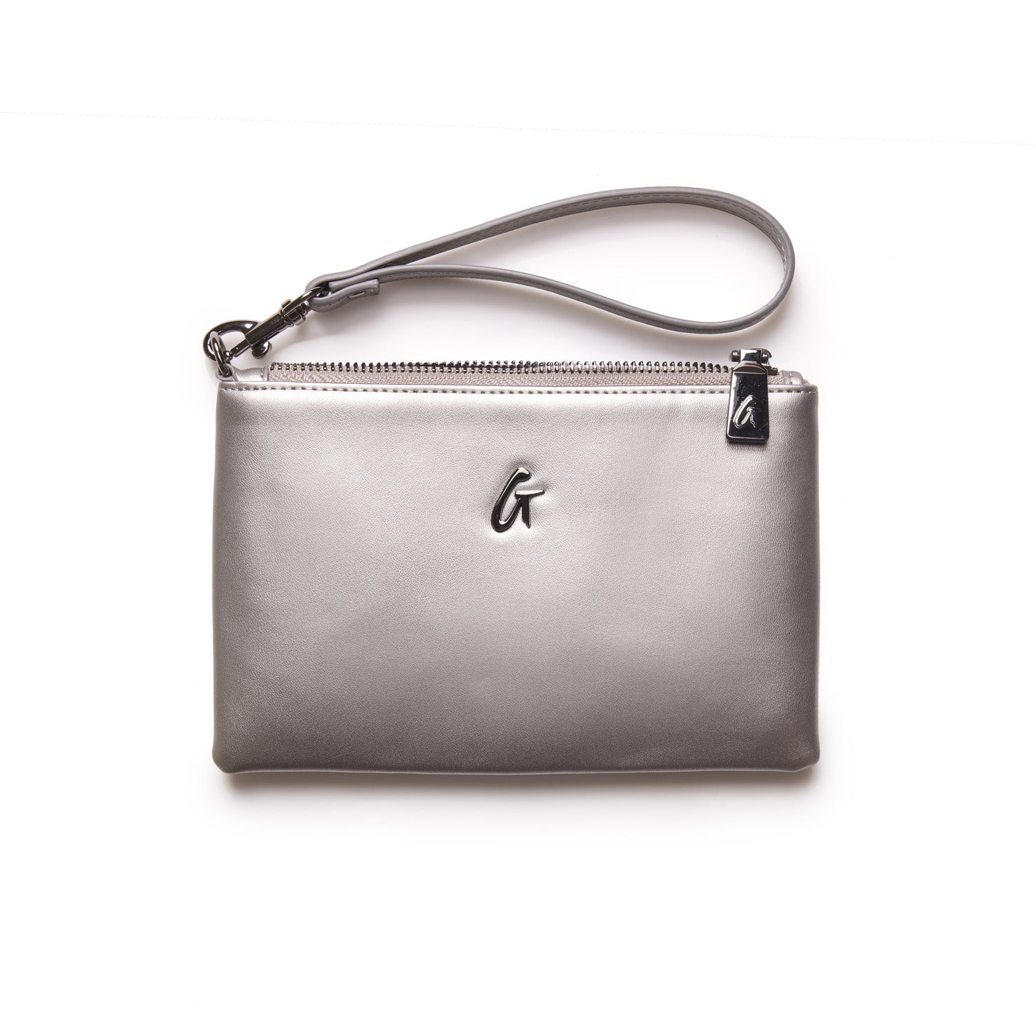 Mini Standard Gunmetal Wristlet Platinum - Stylish Small Handbag for Women | Perfect for Evening Parties, Date Nights & Special Occasions
