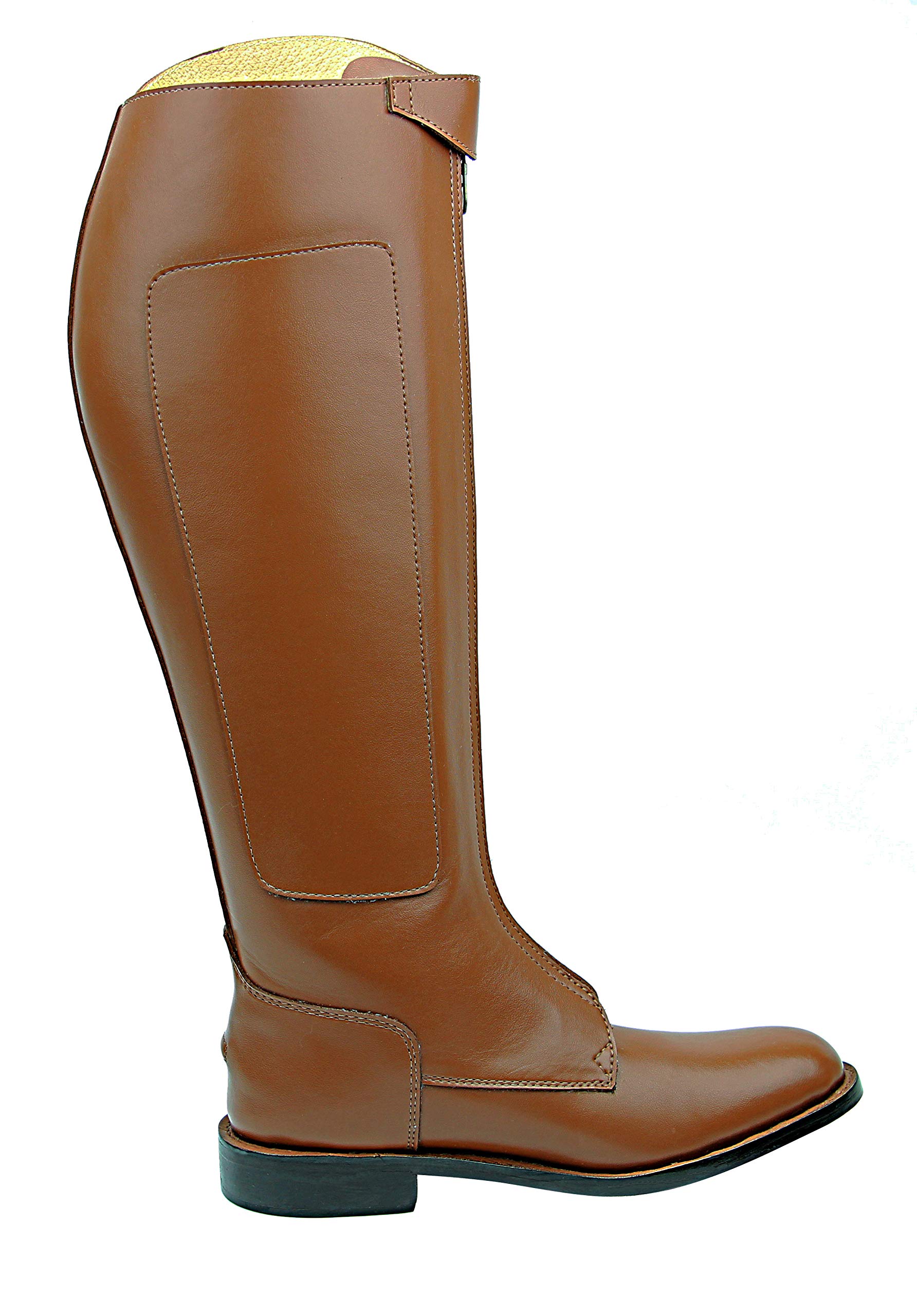 Women's Knee High Leather Equestrian Boots - Invader-1 Polo Riding Boots in Tan | Perfect for Horseback Riding, Outdoor Adventures & Fashion