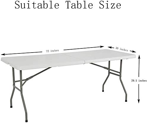 6ft Pink Fitted Table Skirt - Polyester Tablecloth for 6 Foot Rectangle Tables | Banquet, Wedding & Party Decor | Perfect for Events, Catering & Buffet Displays