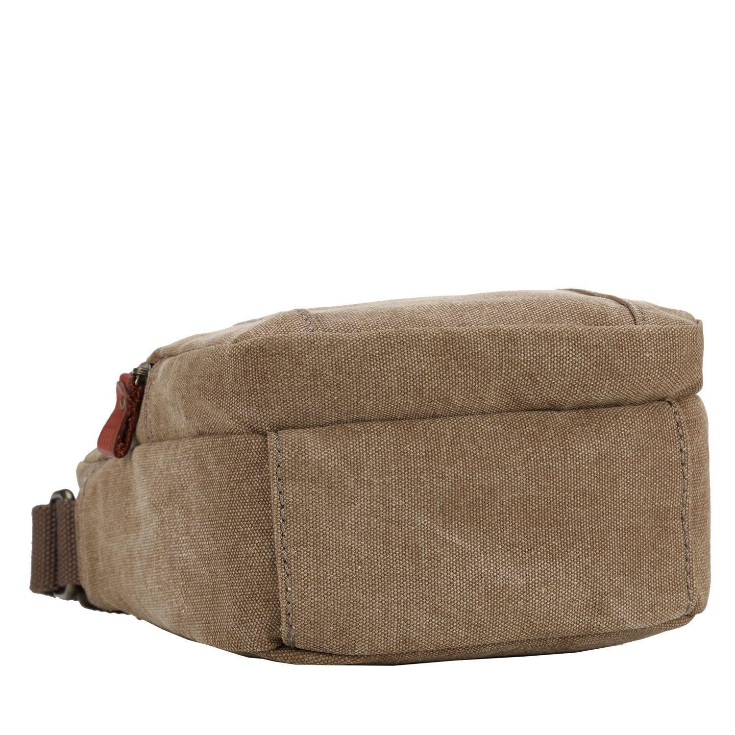 TRP0370 Troop London Classic Canvas Crossbody Bag for Men & Women - Stylish & Durable Everyday Shoulder Bag for Work, Travel & Casual Outings