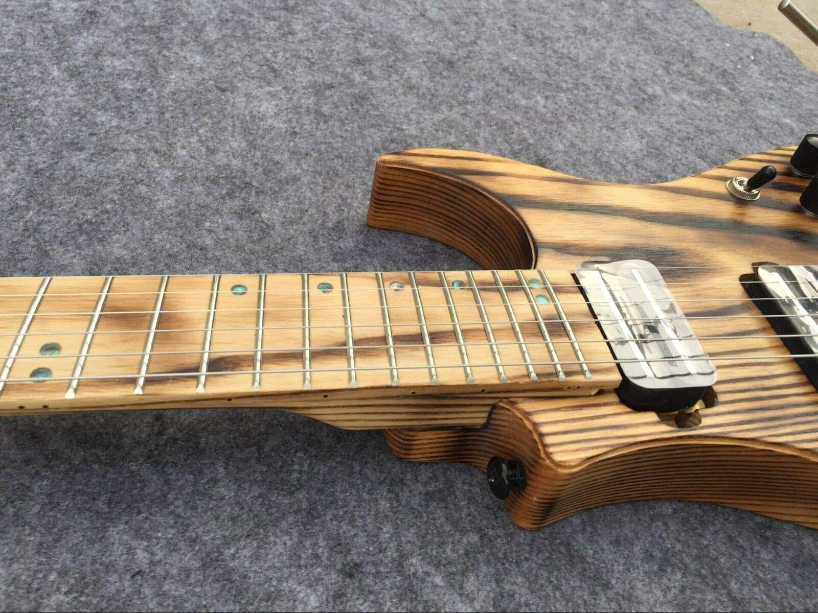 Brand Electric Travel Guitar - Headless Design for Portable Performance | Perfect for Buskers, Camping & On-the-Go Musicians