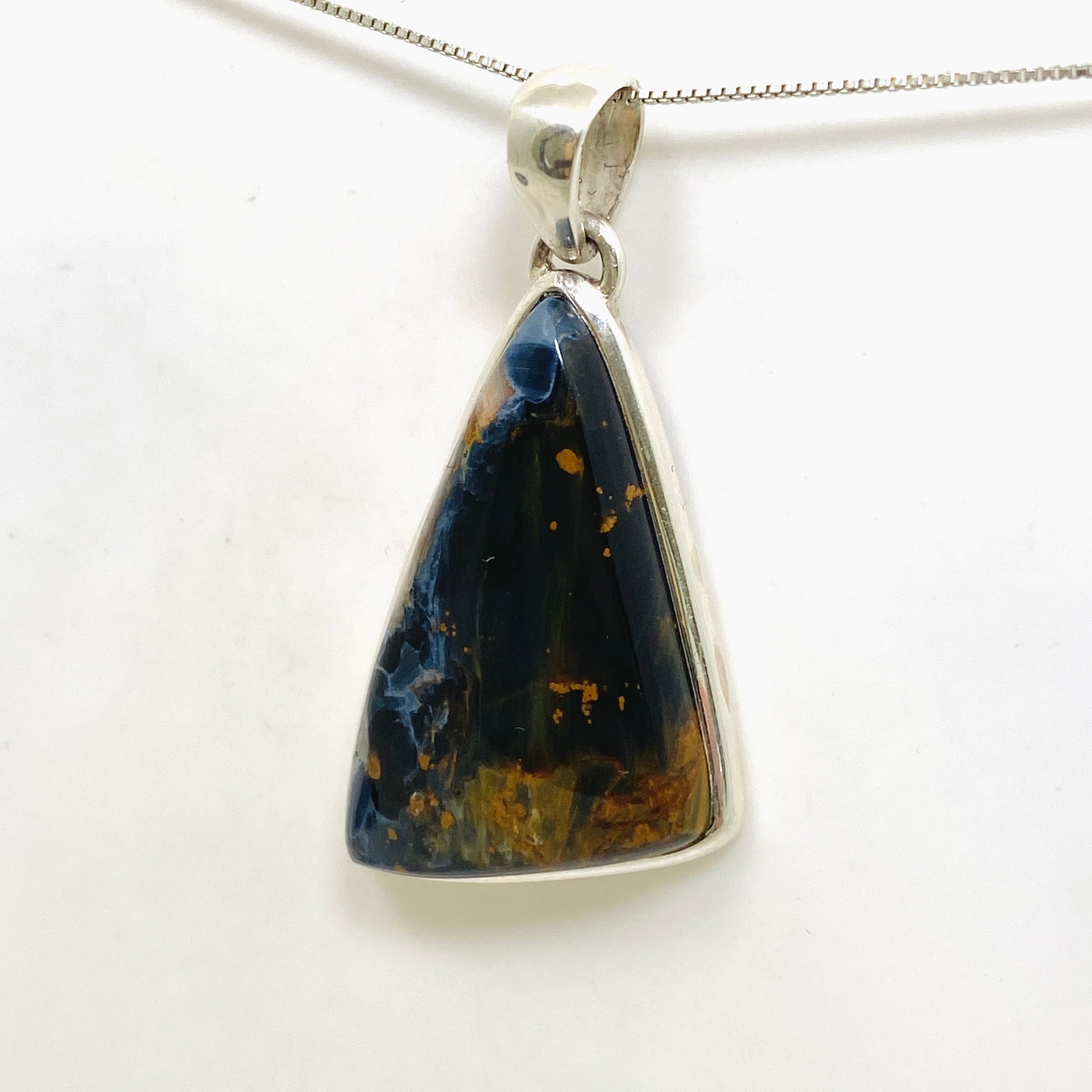 Natural Pietersite Freeform Cabochon Pendant Necklace - Unique Gemstone Jewelry PPGJ1068 for Spiritual Healing & Energy Balancing | Perfect for Meditation, Reiki, and Chakra Work