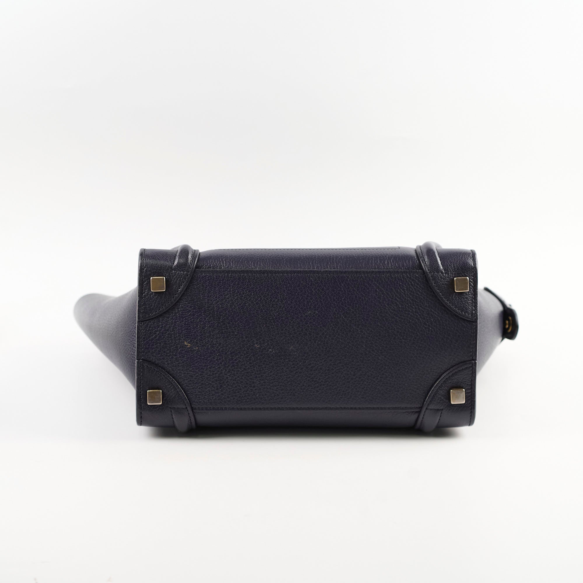 Celine Micro Luggage Bag in Navy Blue | Premium Leather Crossbody Handbag for Women | Perfect for Work, Travel & Everyday Use