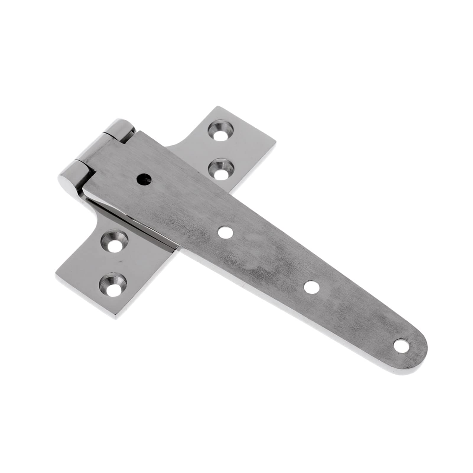 Heavy Duty 316 Stainless Steel T-Hinges - 8 Inch Marine Grade Tee Hinges for Gates, Doors, Cabinets, Boats & Caravans - Rustproof Outdoor Hardware for Sheds, Garden & Marine Applications