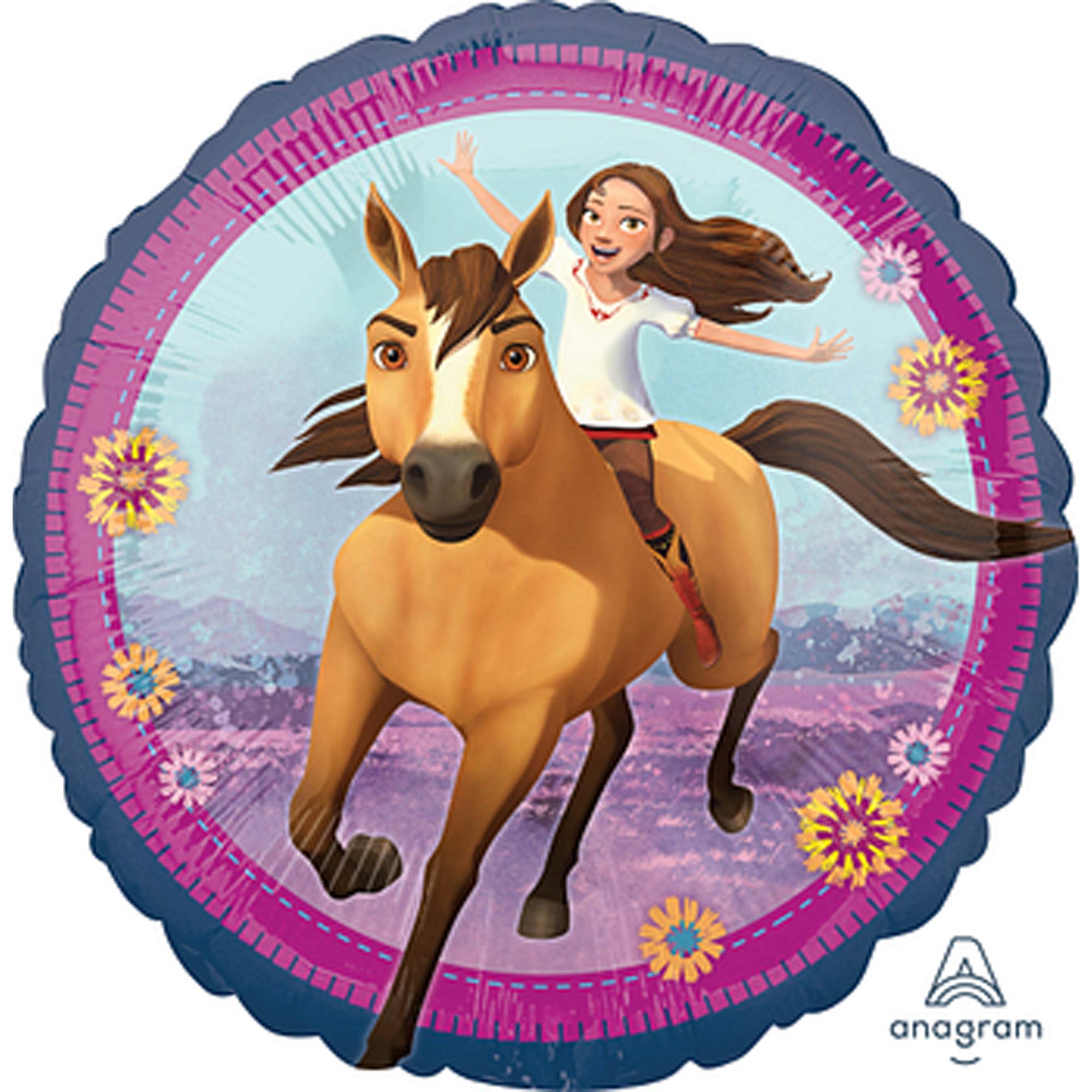 45cm Standard HX Spirit Riding Free Balloon - High Quality Latex Party Balloons for Birthday, Baby Shower & Wedding Decorations - Perfect for Indoor and Outdoor Celebrations