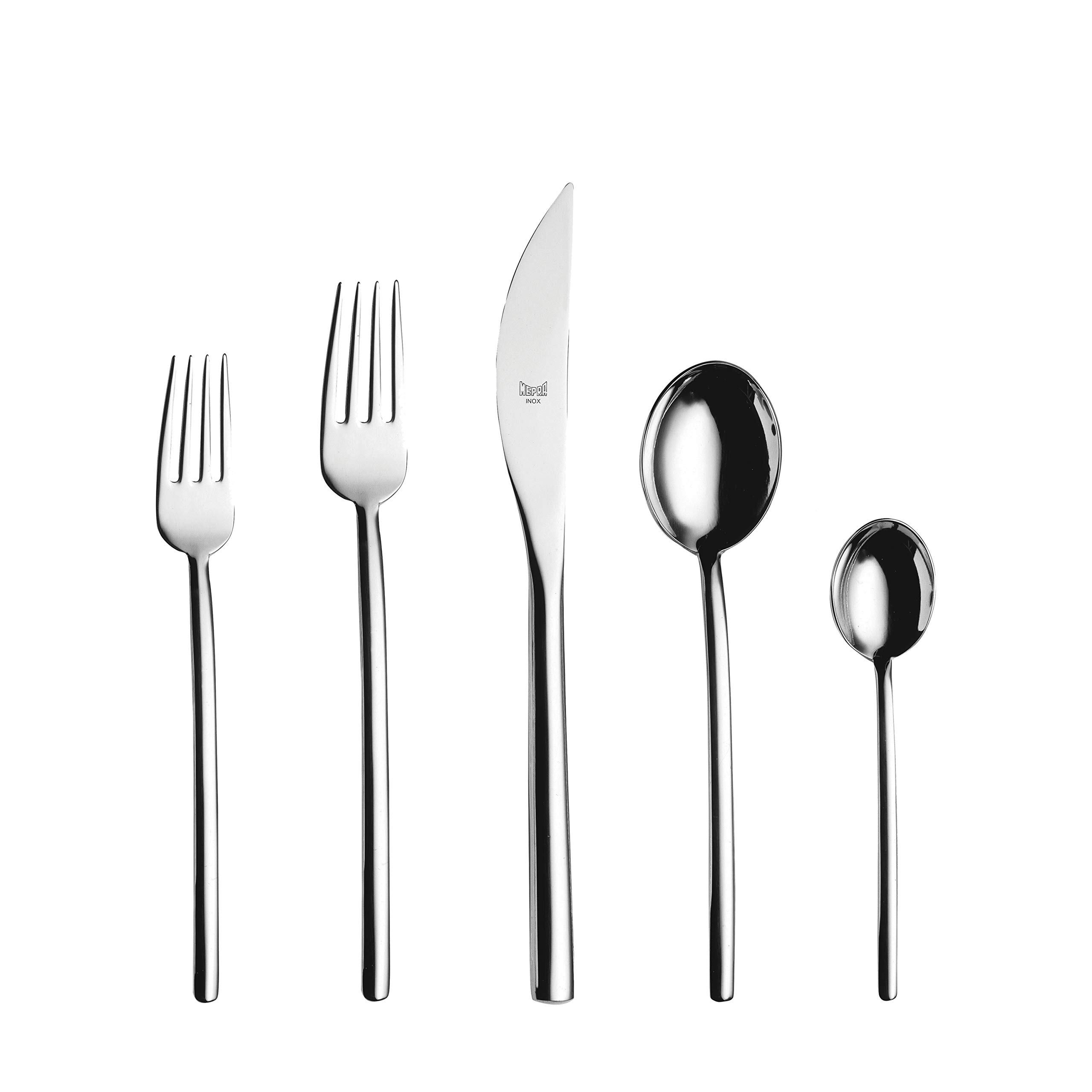 Premium MEPRA Stainless Steel Flatware Set - 18-Piece Elegant Dining Utensils for Everyday Use, Dinner Parties & Special Occasions