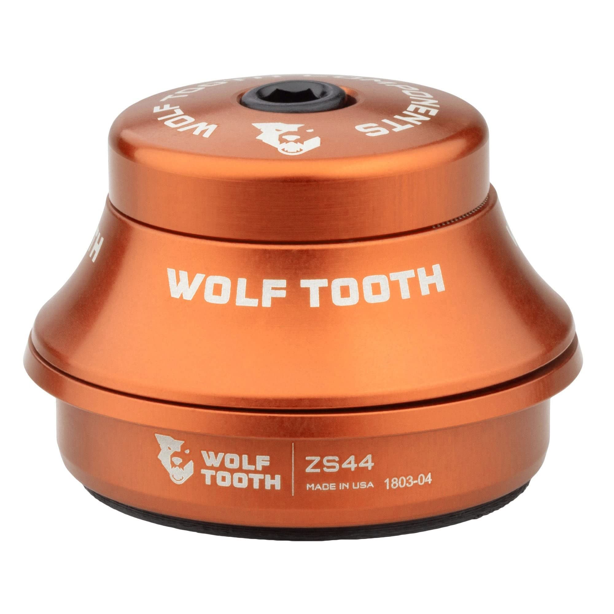 Wolf Tooth Premium Zero Stack (ZS) Headset - Lightweight MTB & Road Bike Headset for Smooth Steering - Perfect for Trail Riding, Commuting & Performance Cycling