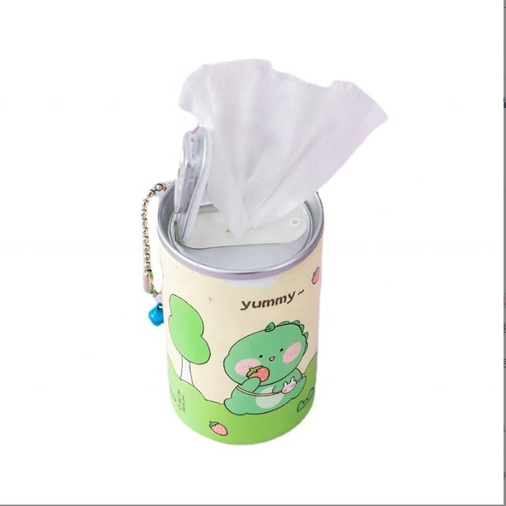 STORE77® 30 Sheets Wet Wipes for Home & Travel - Creative Printed Cotton Tissues in Tin Box for Kids, Baby Care & Nail Polish Removal | Portable, Gentle & Convenient for On-the-Go Use, Diaper Changes & Makeup Cleanup