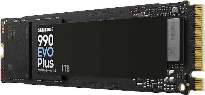 1TB Samsung 990 EVO Plus Gen5 PCIe NVMe SSD - High Speed M.2 Internal Solid State Drive for Gaming PC, Laptop Upgrade - Boost Performance for 4K Video Editing & Large File Transfers
