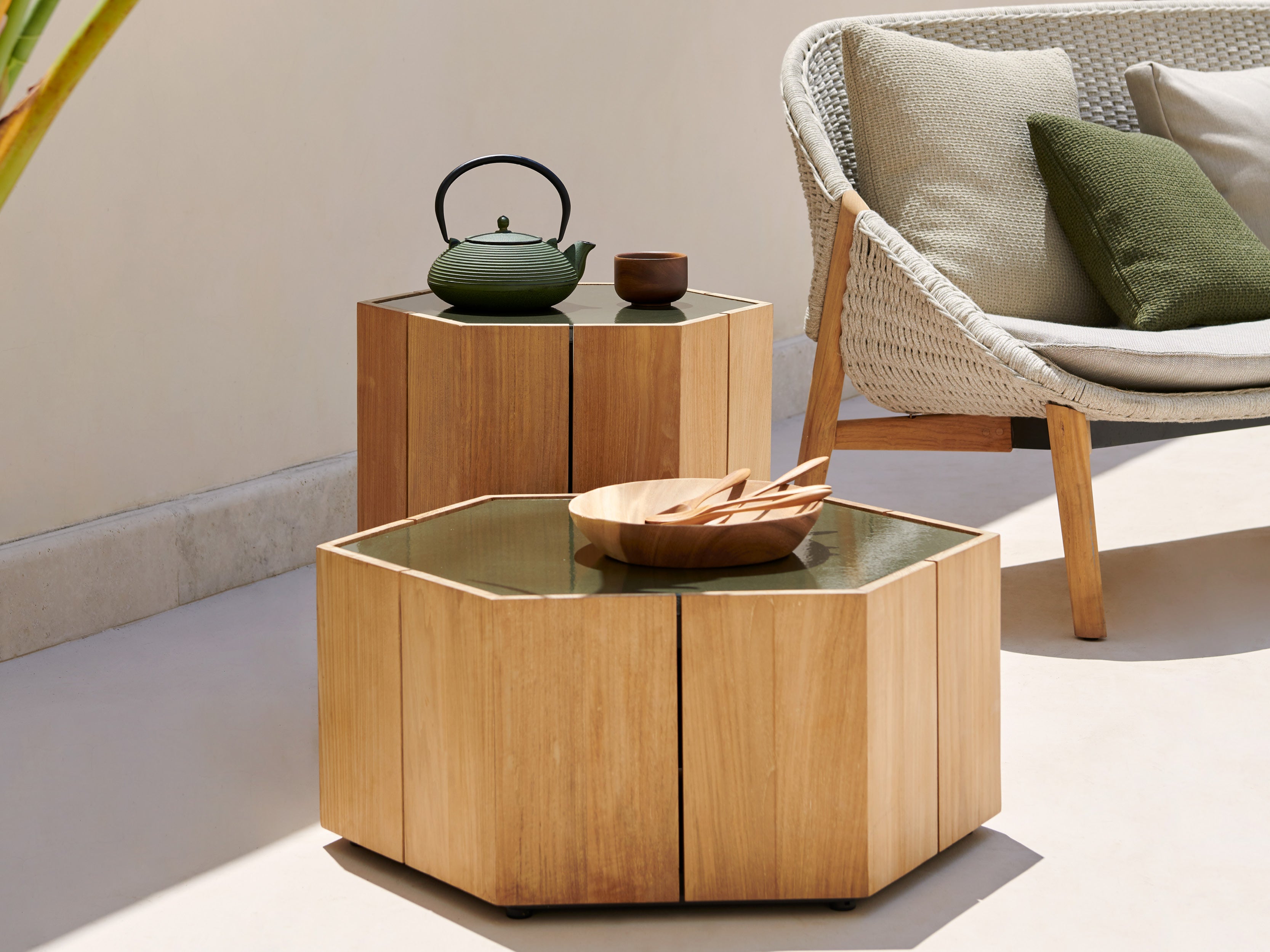 Hexagon Coffee Table - Modern Geometric Side Table for Living Room, Bedroom, or Office - Perfect for Small Spaces, Home Decor, and Interior Design