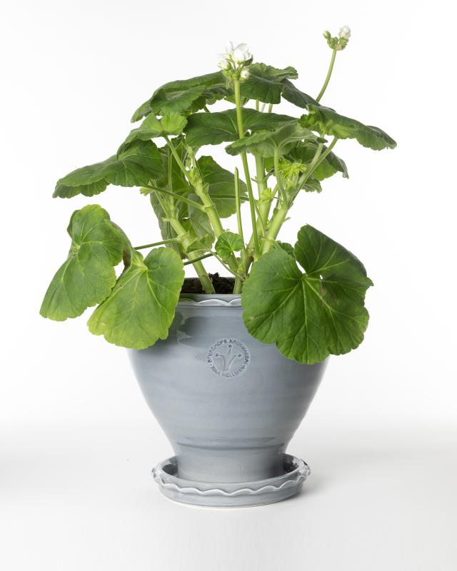 Kruka Sturehof Adelcrantz 21cm Gray Ceramic Flower Pot - Perfect for Indoor Plants, Succulents, and Home Decor