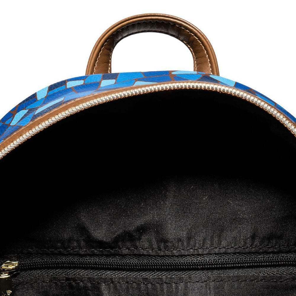 Disney Beauty and the Beast Stained Glass Mini Backpack - Official Entertainment Earth Exclusive Collectible for Cosplay, Conventions & Disney Fans