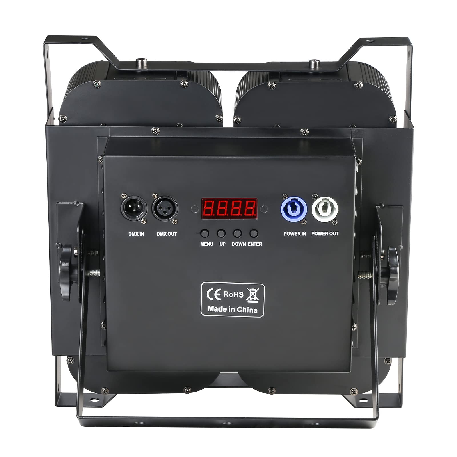 4x100W COB LED PAR Lights - DMX Stage Blinder & 4-Eye Matrix Lights for DJ, Wedding, Disco - 3200K Warm White Party Lighting for Clubs, Concerts & Events