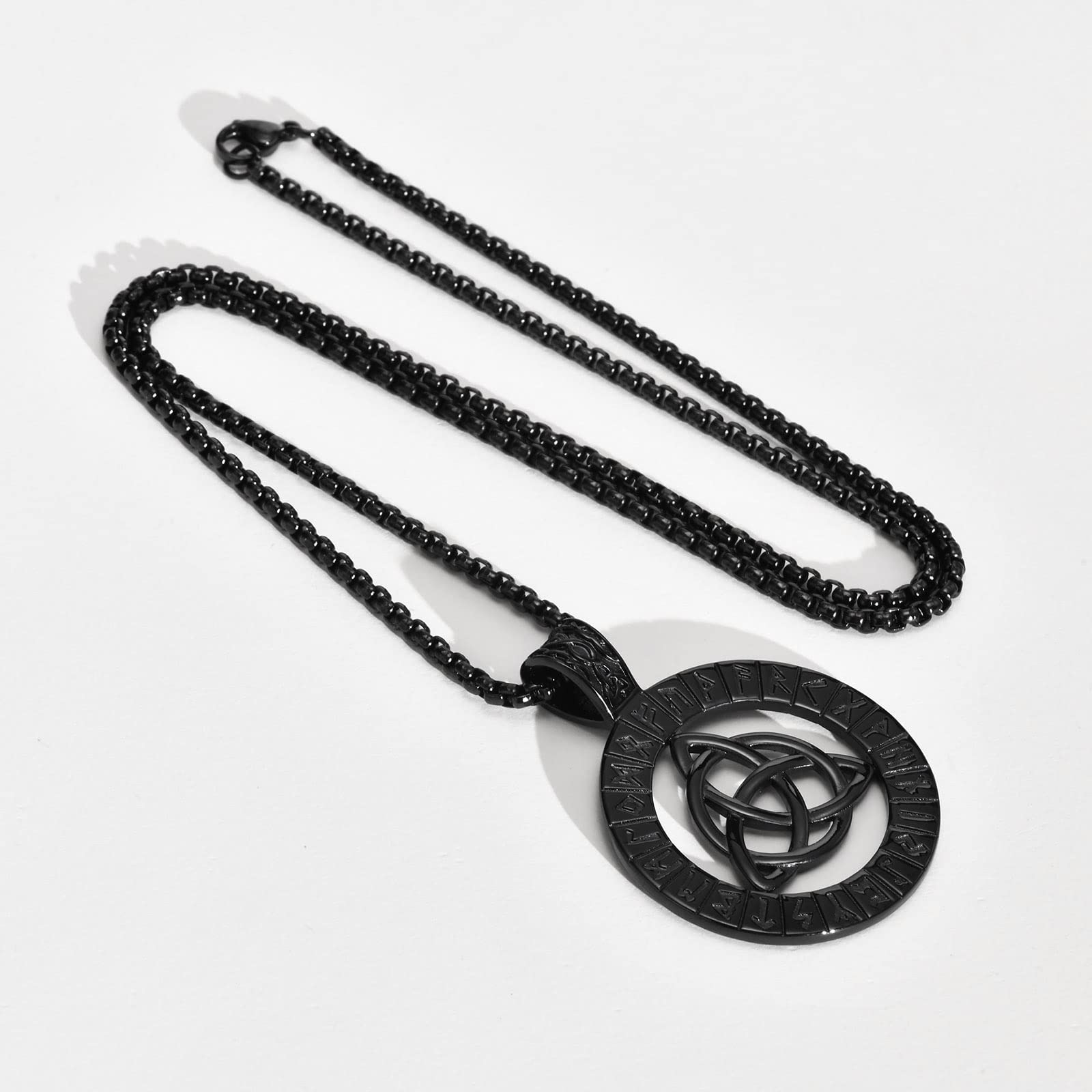 VNOX Viking Necklace for Men - Thor Hammer & Viking Axe Pendant, Stainless Steel Norse Jewelry, Perfect Viking Gifts for Men - Ideal for Cosplay, LARP, and Norse Mythology Enthusiasts