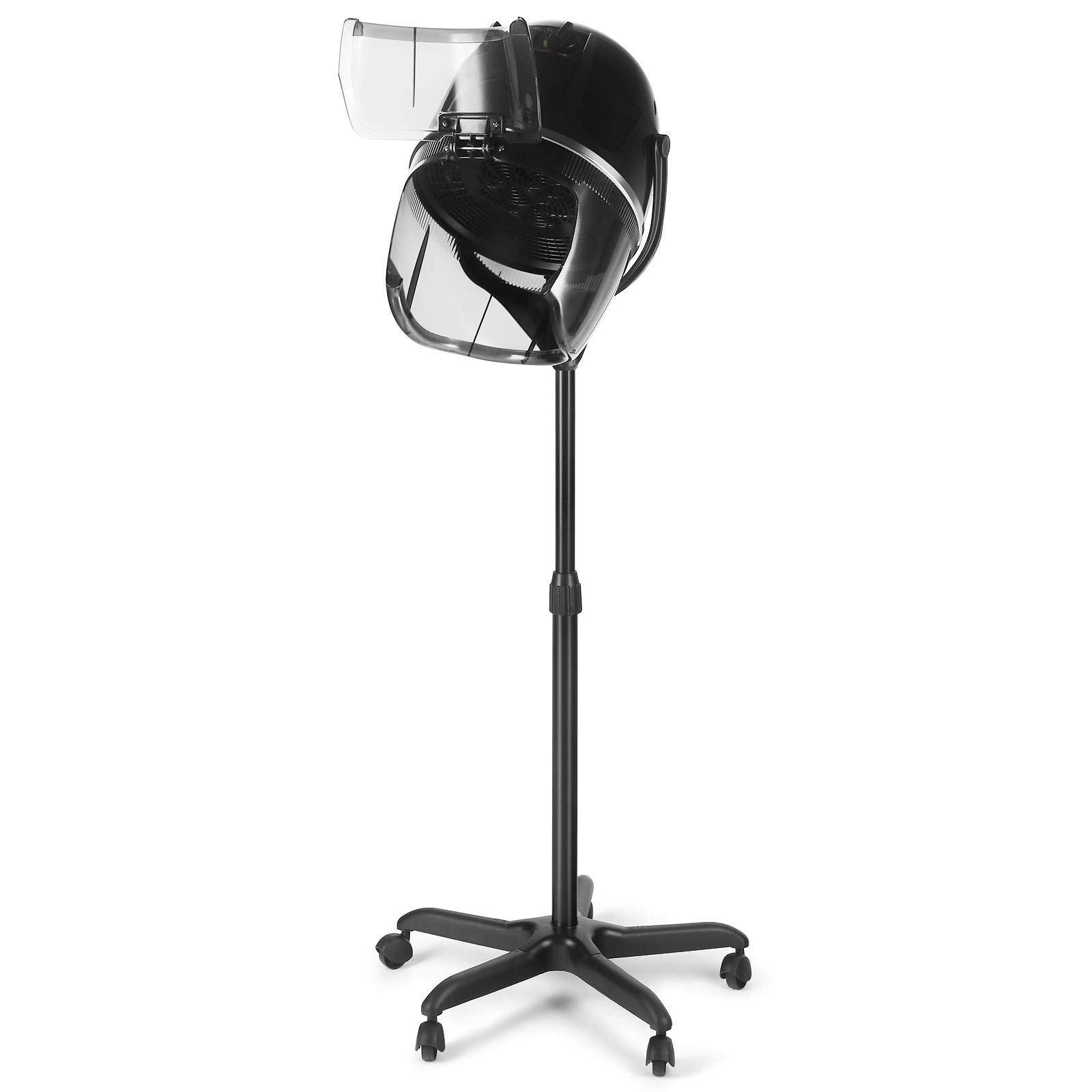 Professional Adjustable Salon Hood Hair Dryer with Rolling Base & Wheels - Artist Hand Bonnet Hair Dryer for Home & Salon Use - Perfect for Styling, Drying & Setting Hair