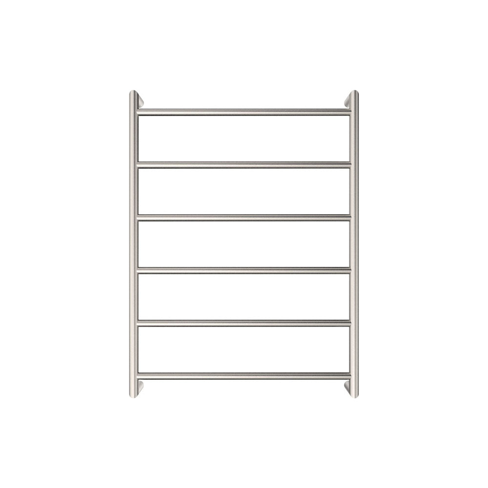 Fienza 8286080BN Kaya Heated Towel Rail - 600 x 800mm Brushed Nickel Finish - Premium Bathroom Towel Warmer for Spa, Luxury Home & Hotel Use