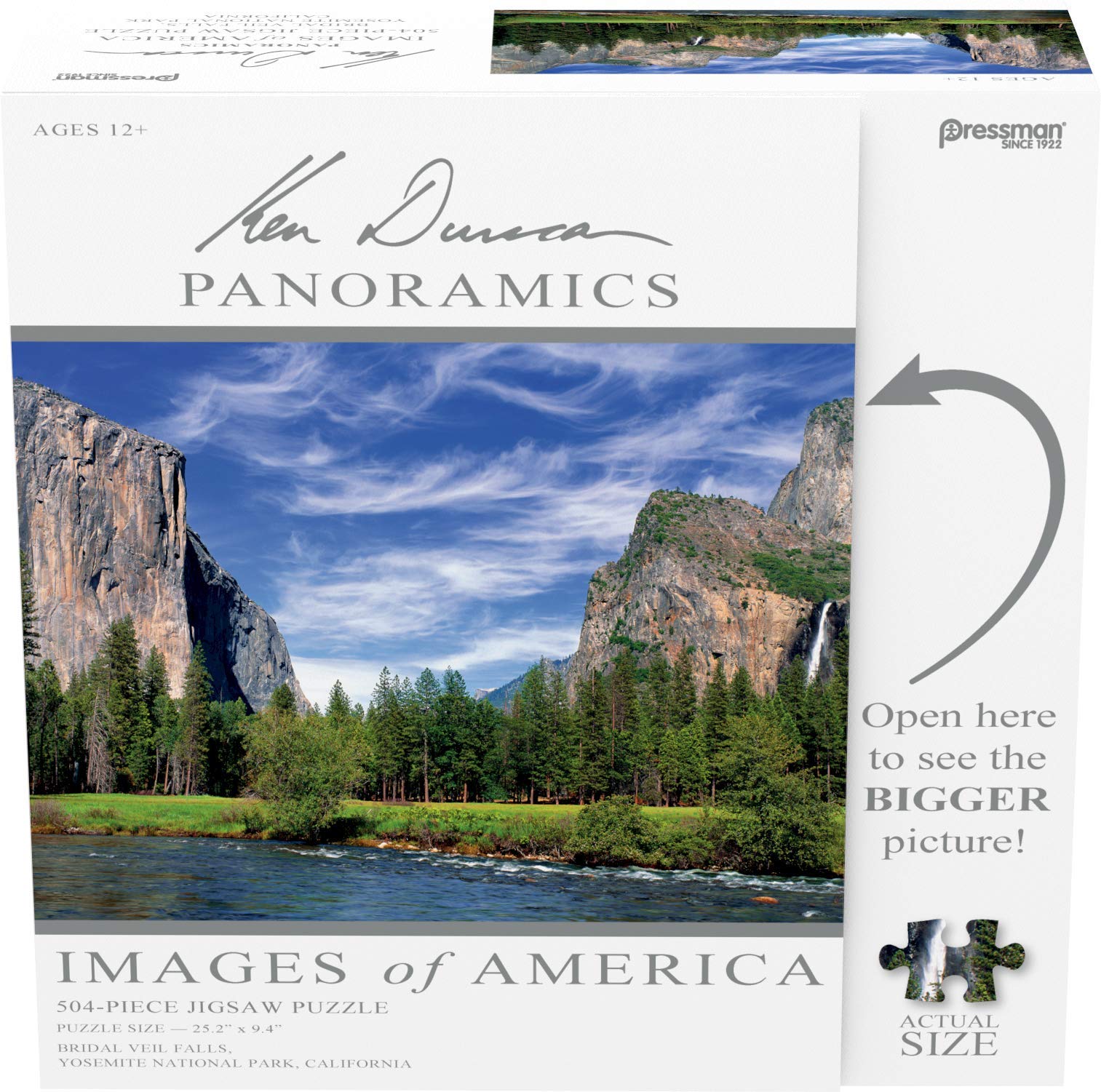 Pressman Images of America Puzzle - Bridal Veil Falls 1000-Piece Jigsaw Puzzle | Scenic Waterfall Landscape for Adults & Teens | Perfect for Family Game Night & Relaxation