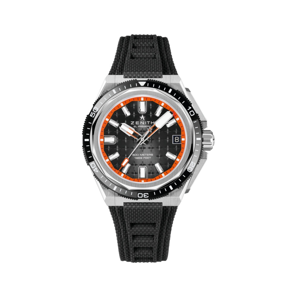 Defy Extreme Diver 42.5mm Black Men's Watch - Luxury Waterproof Dive Watch for Swimming, Snorkeling & Outdoor Adventures