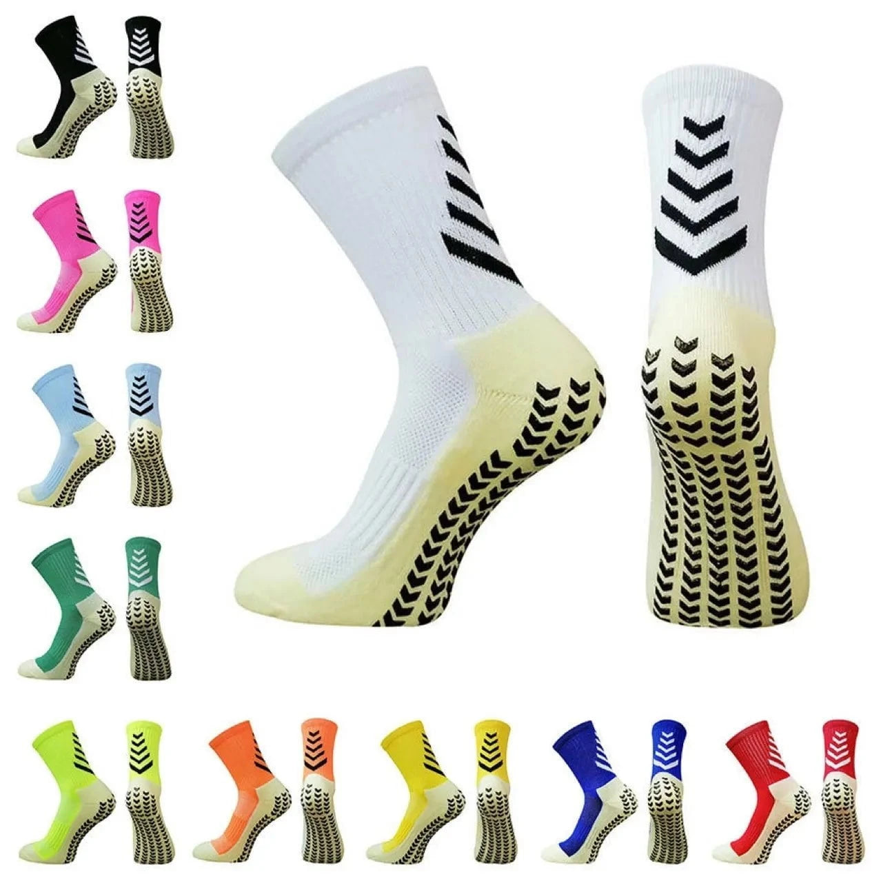 White Arrow Wrestling Socks - Breathable & Non-Slip Athletic Socks for Men & Women - Perfect for Wrestling, MMA, BJJ & Training