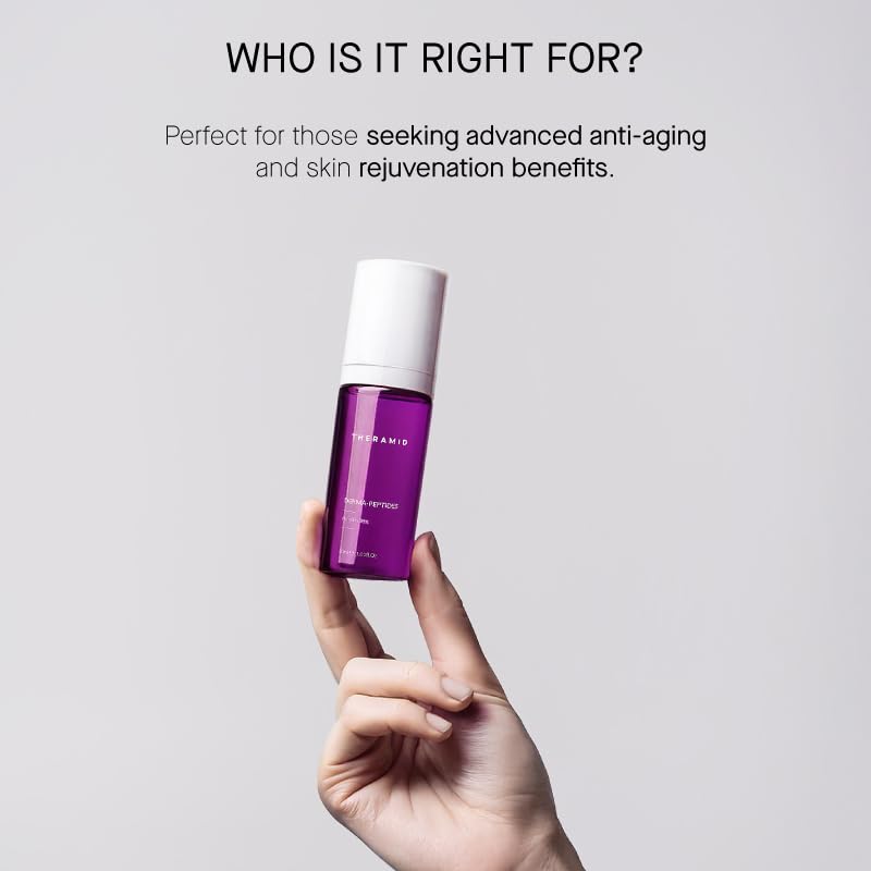 DERMA - PEPTIDES 22% - Multi-Peptide Anti-Aging Serum for Wrinkles & Fine Lines | Dermatologist-Recommended Skincare Treatment for Face & Neck | Perfect for Night Routine & Daily Hydration