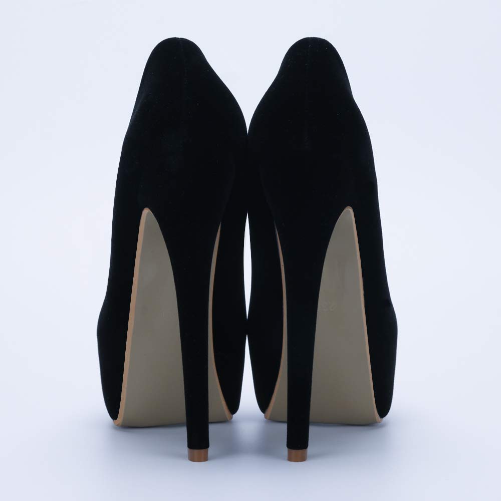 OCHENTA Women's Hidden Platform Stiletto High Heels - Slip On Pumps for Women | Comfortable Dress Shoes for Party, Wedding & Evening Events