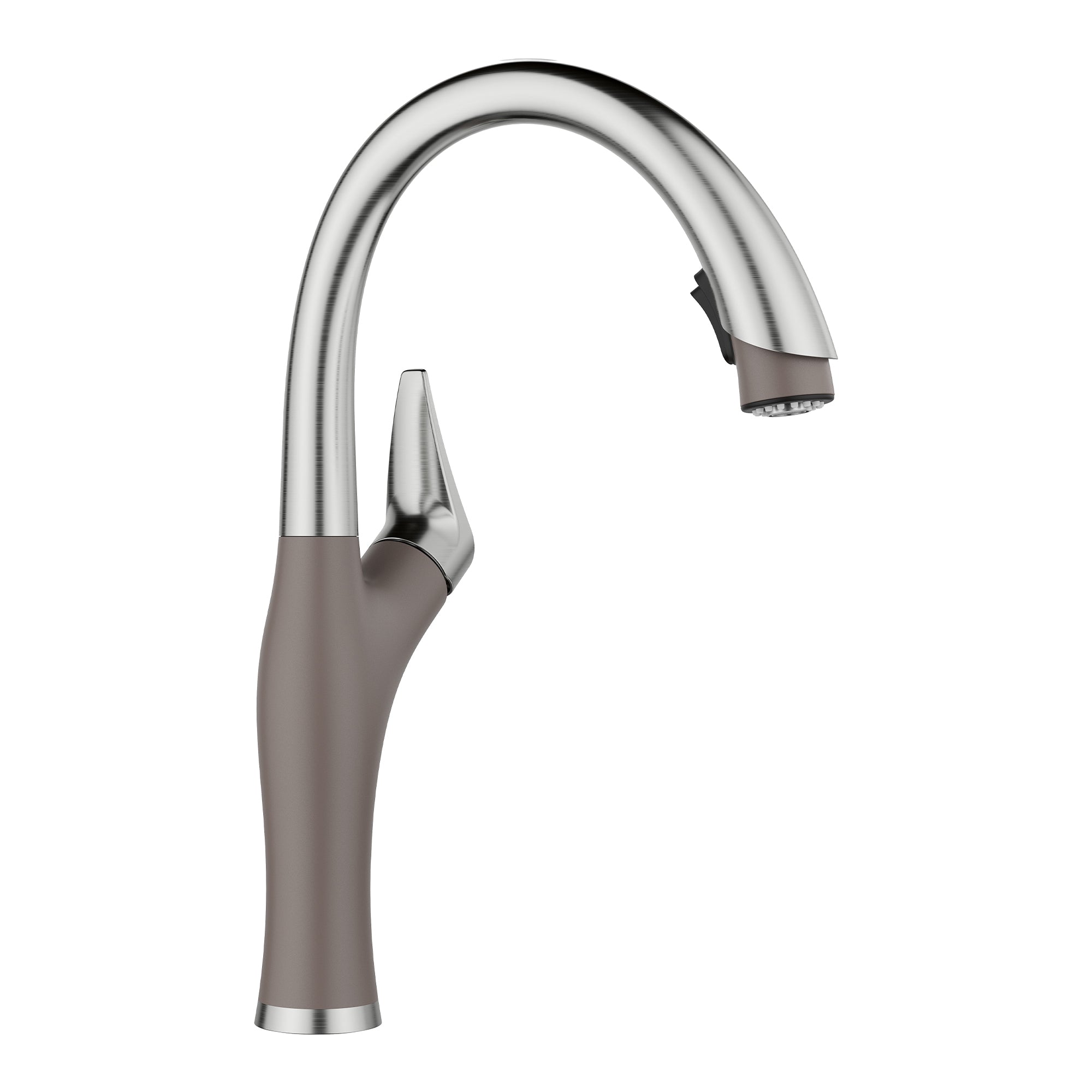 BLANCO Artona Pull Down Kitchen Faucet - Stainless Steel Single Handle High Arc Sprayer for Modern Sink - Perfect for Cooking, Washing Dishes & Filling Pots