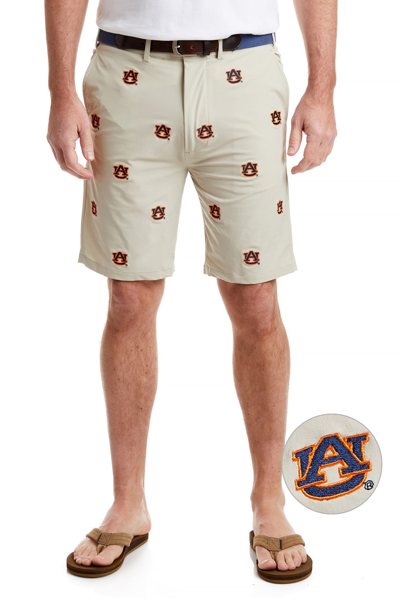 Auburn University Collegiate ACKformance Shorts - Comfortable Khaki Athletic Shorts for Men | Perfect for Gym, Running, and Casual Wear