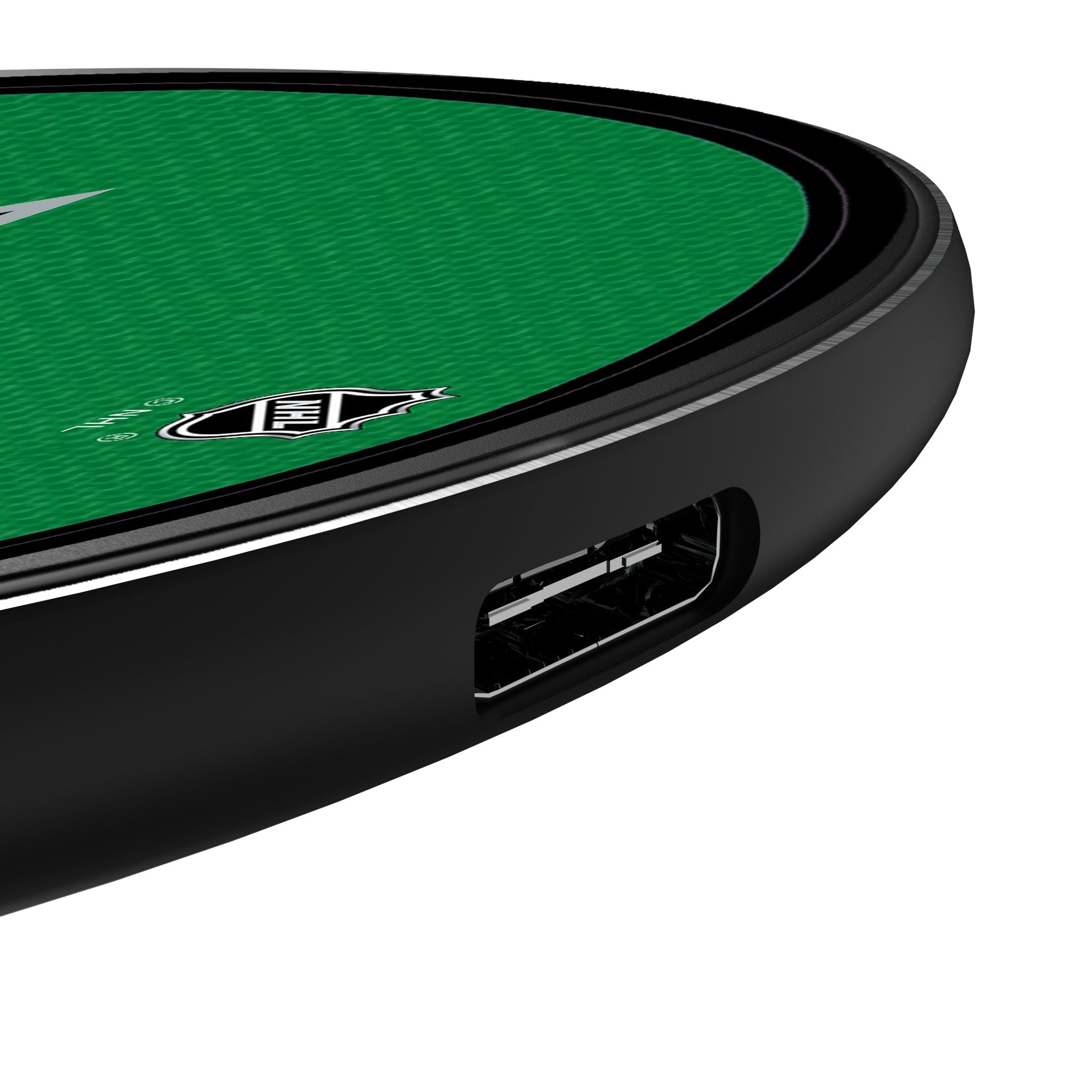 Dallas Stars Stripe 15W Fast Wireless Charger - Qi Certified Charging Pad for iPhone, Samsung Galaxy, AirPods - Perfect for Home, Office & Car Use