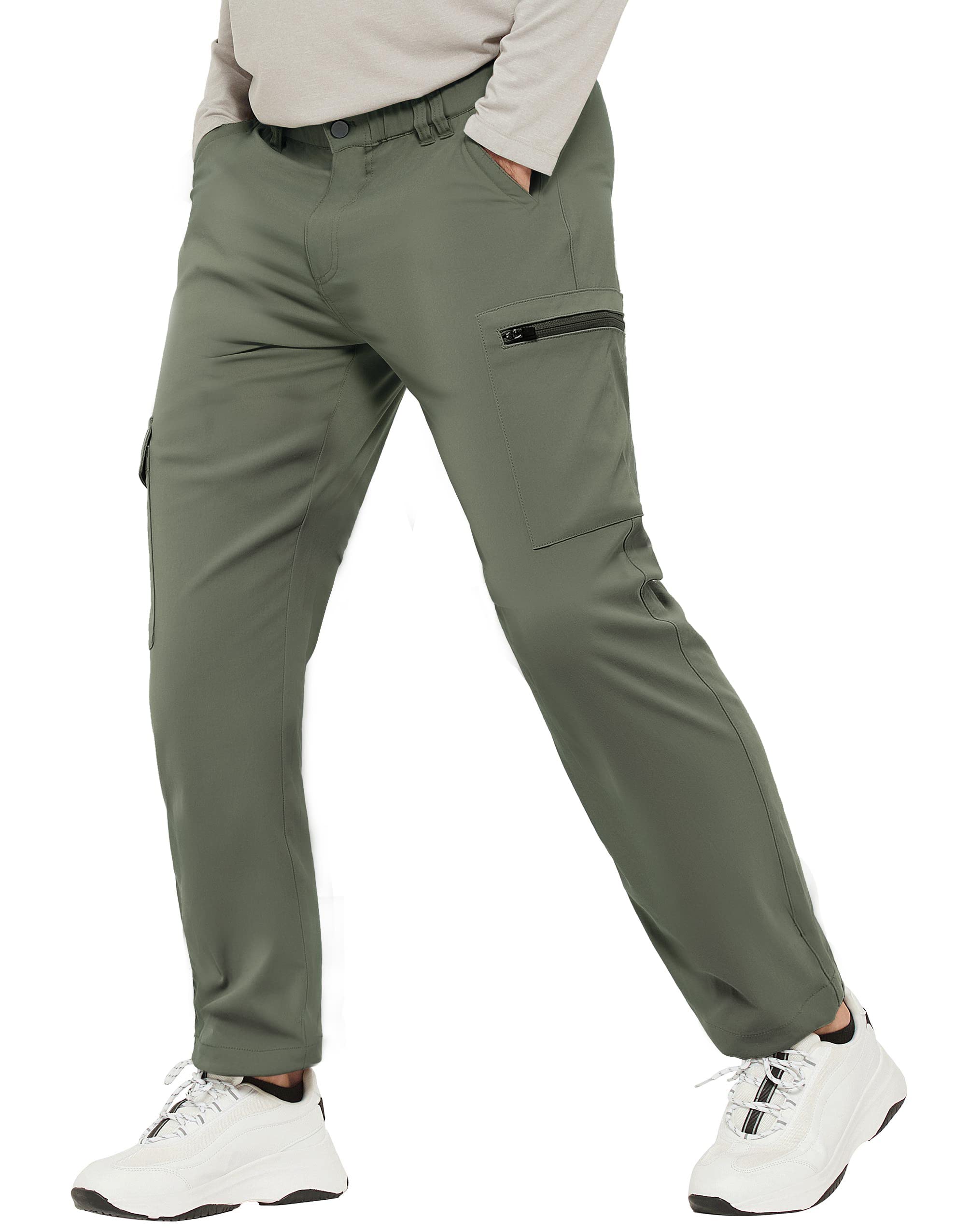 **Men's Lightweight Hiking Cargo Pants - Water-Resistant Outdoor Jogger Pants with Pockets for Workout & Active Lifestyle | Perfect for Camping, Travel & Adventure**