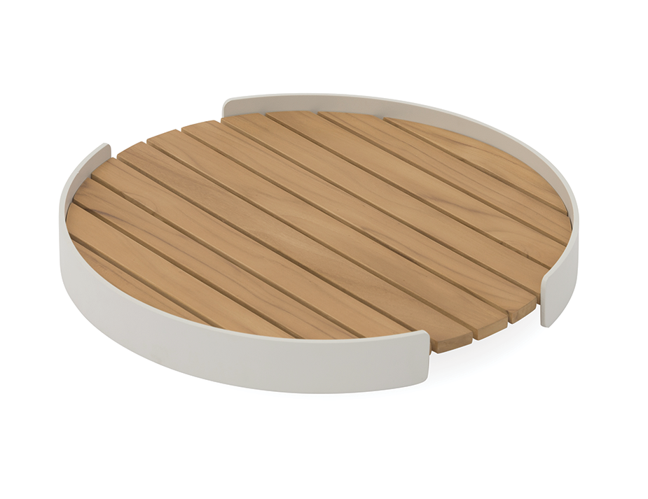 Fino Round Outdoor Serving Tray - Durable & Stylish for Picnics, BBQs, and Patio Dining