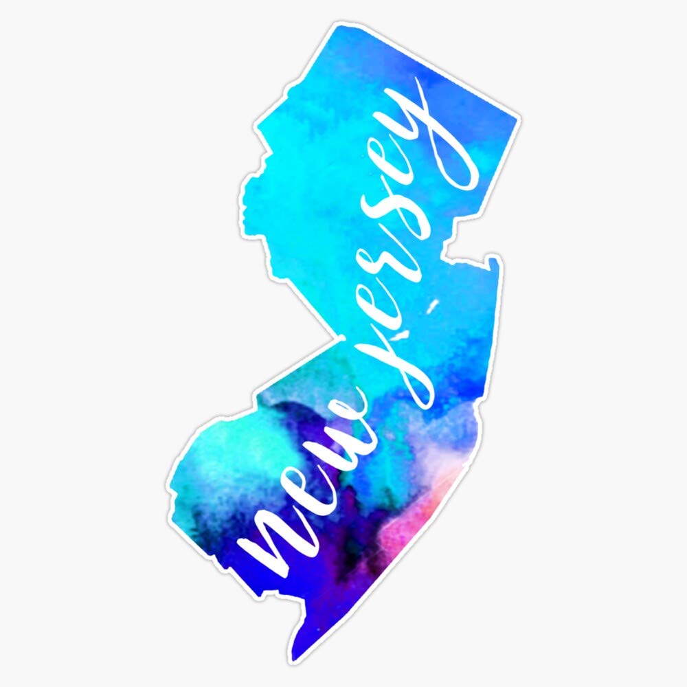 New Jersey Waterproof Vinyl Sticker - 5