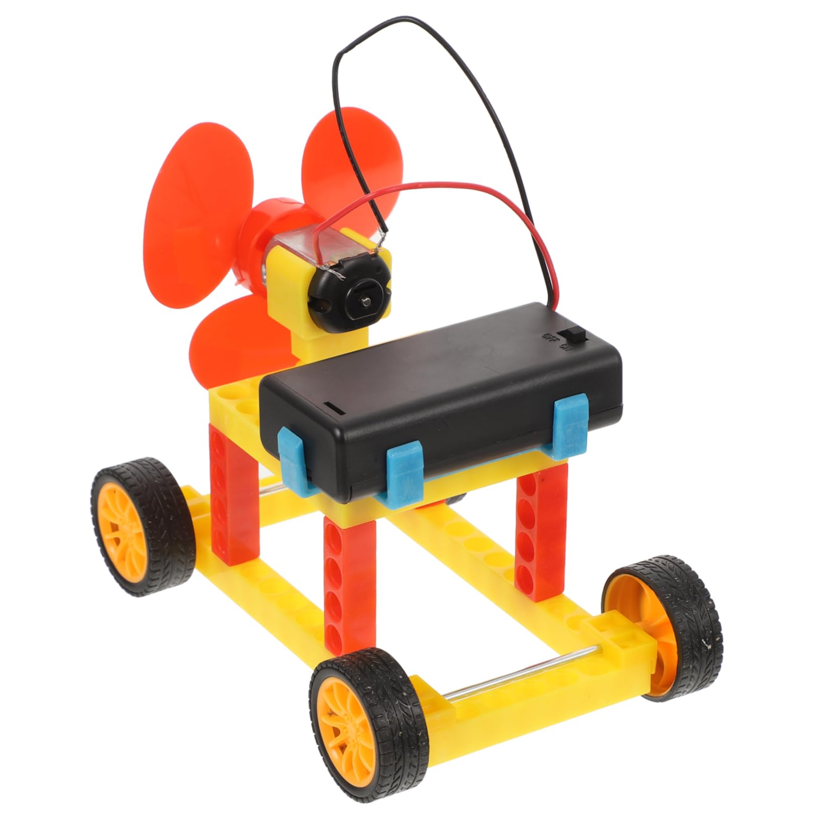 TOYANDONA Wind Power Car Toy Kit - DIY Plastic Windmill & Vehicle Building Set for Kids, STEM Learning Educational Toys for Boys & Girls Ages 5-10 - Perfect for Science Projects & Outdoor Play