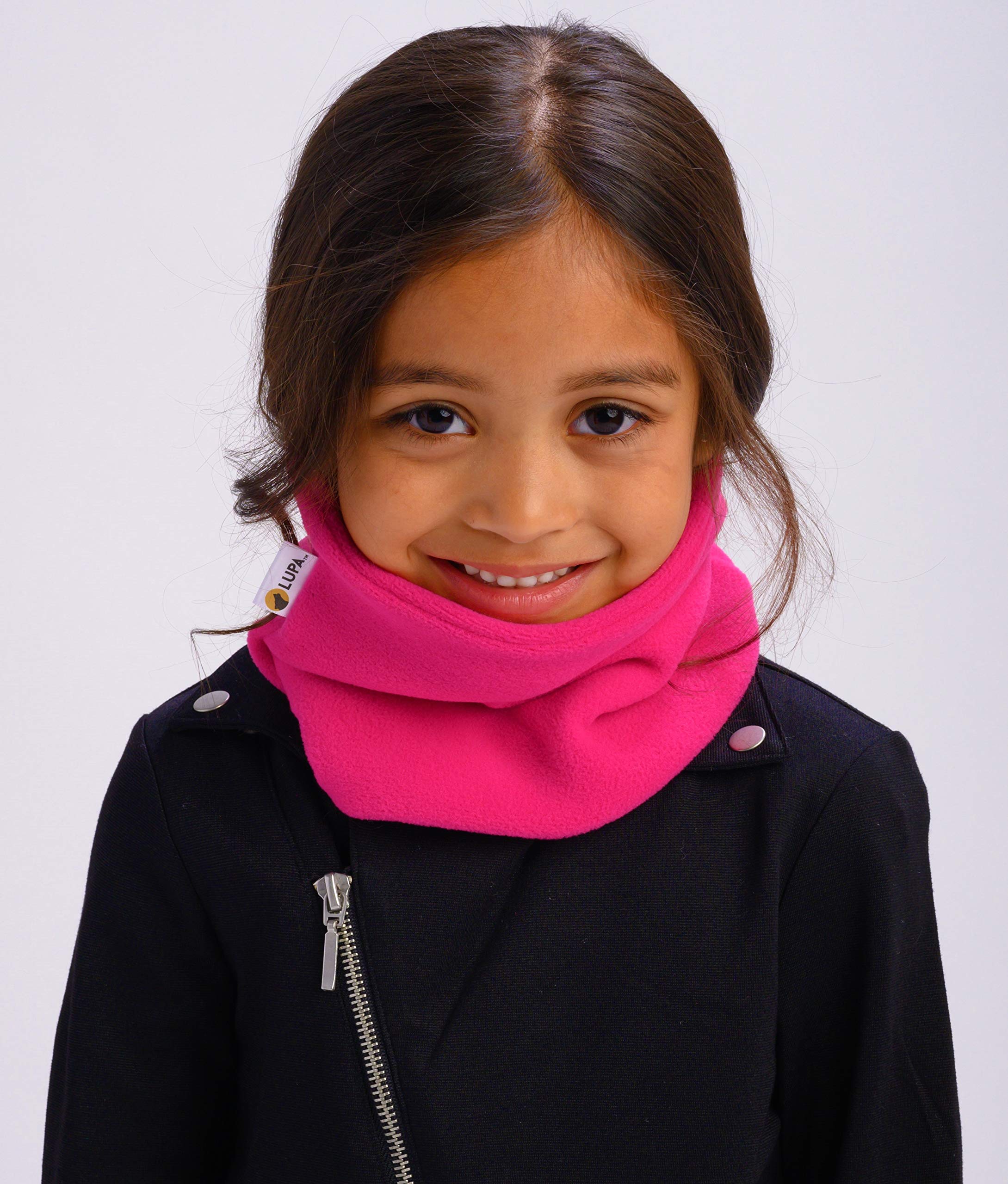 Lupa Kids Handmade Double-Layer Fleece Neck Warmer for Boys & Girls - Soft Winter Neck Gaiter for Cold Weather - Perfect for Skiing, Snowboarding & Outdoor Winter Activities