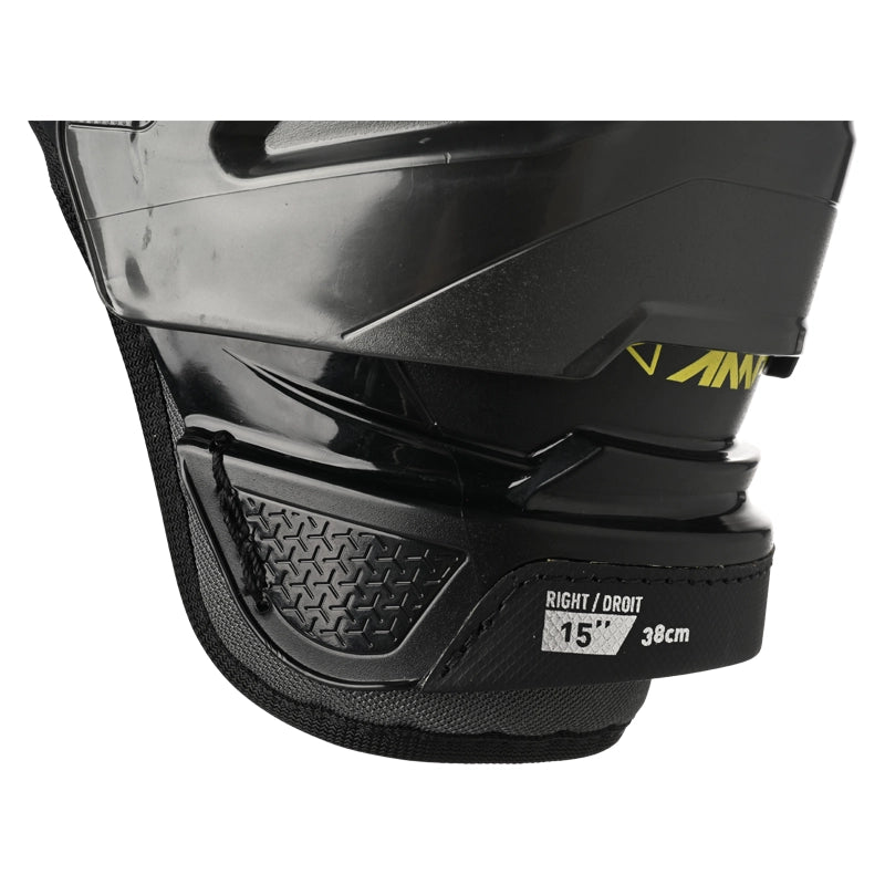 Bauer Supreme Mach Intermediate Hockey Shin Guards - Lightweight & Durable Protection for Ice Hockey Players - Perfect for Training & Competitive Games