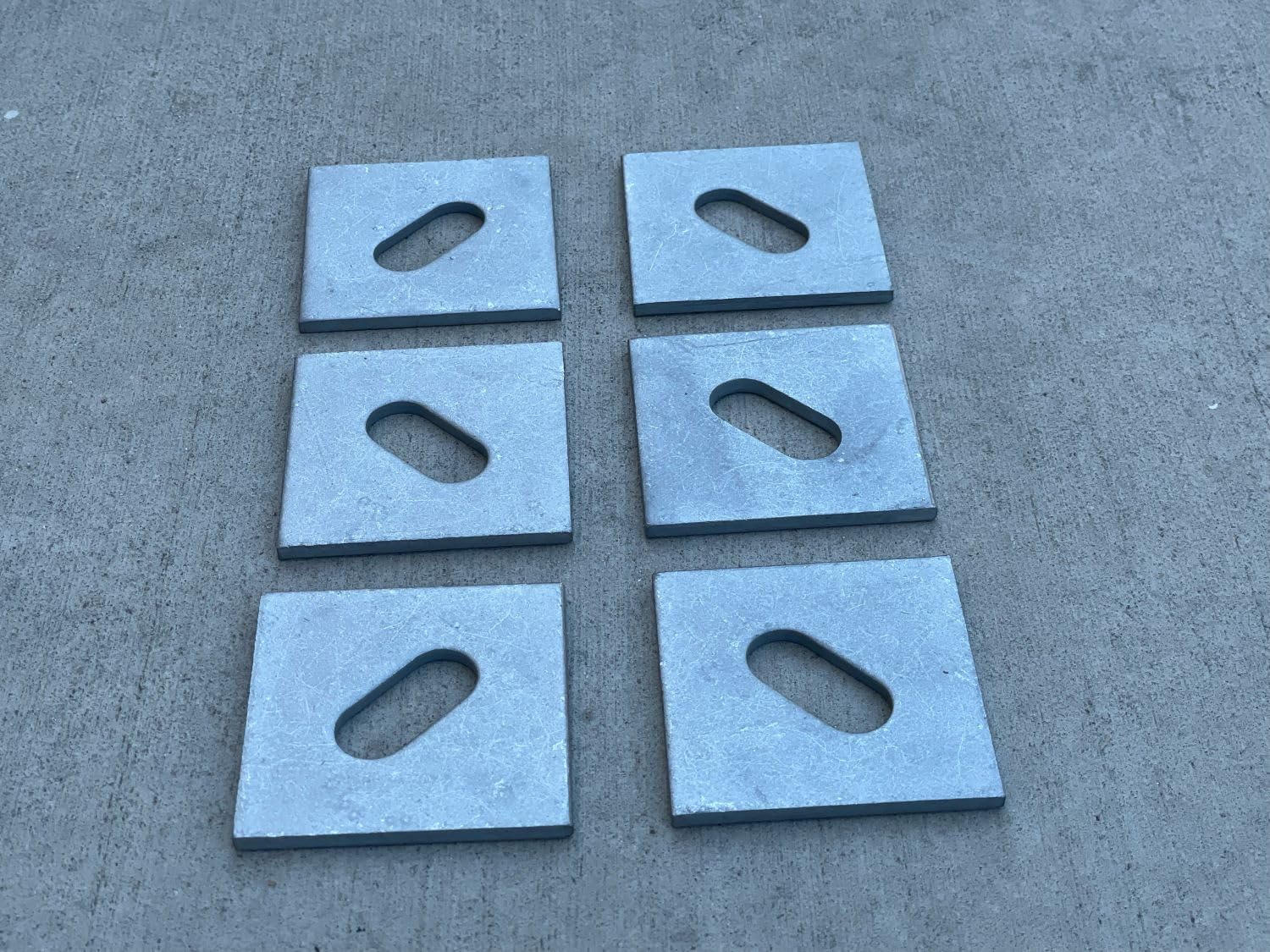 Galvanized Steel Square Plate Washer 3x3