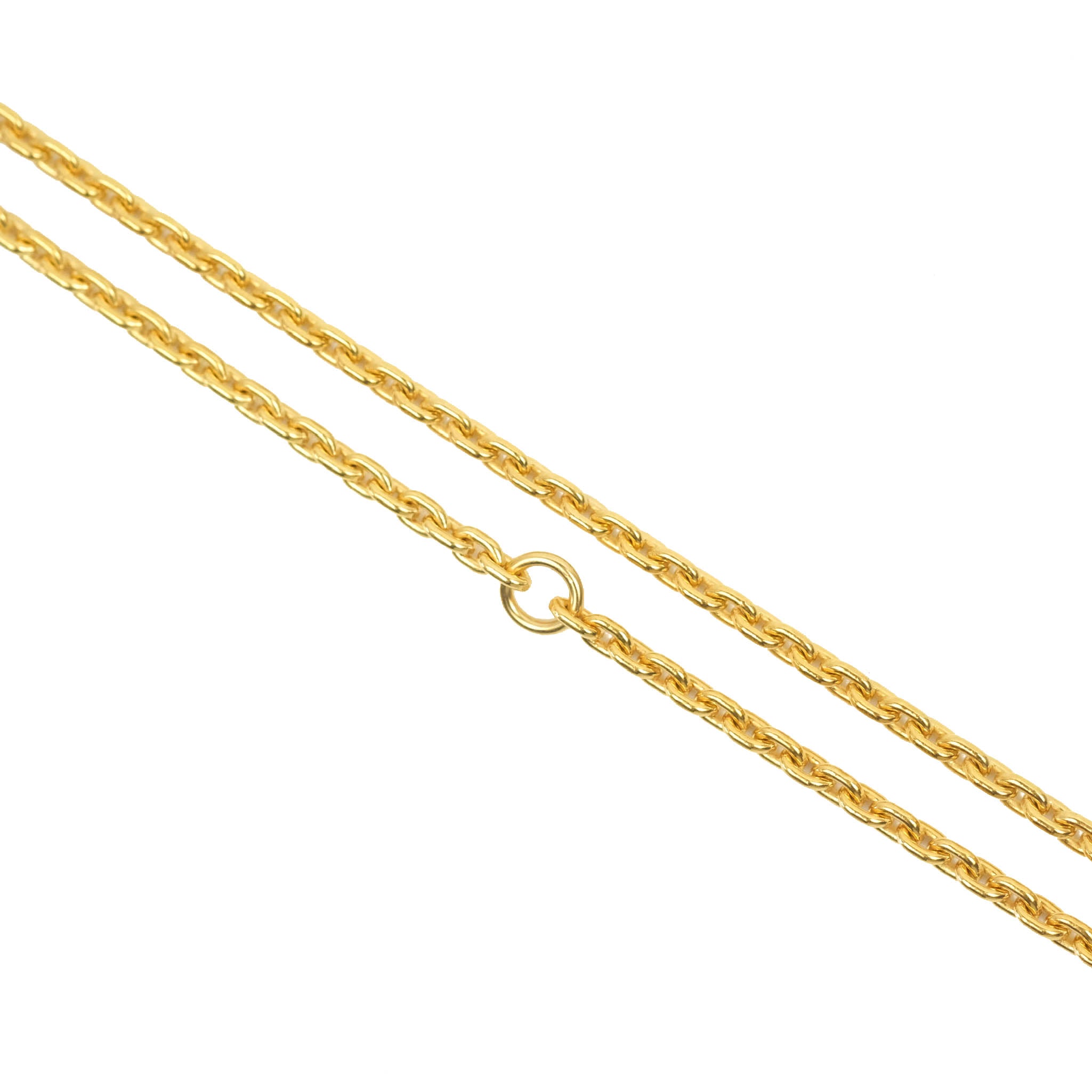 Chanel CC Crystal Pendant Drop Necklace in Gold Tone - Elegant Layered Jewelry for Women, Perfect for Parties, Weddings & Special Occasions