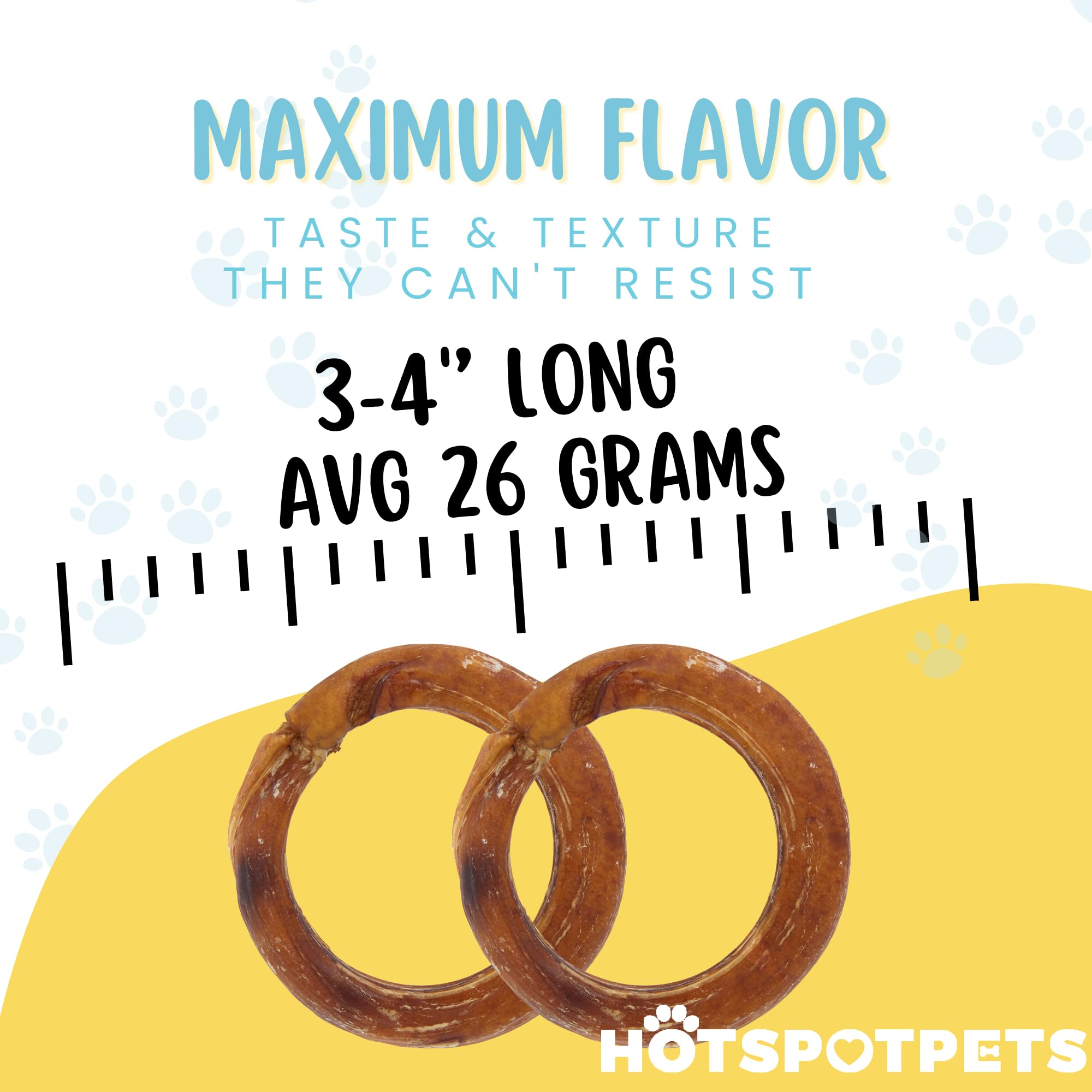 Premium Bully Stick Rings for Dogs - 20 Pack All-Natural Beef Pizzle Dog Chew Treats (4 Inch) - Grain Free, Digestible Rawhide Alternative - Thick Twisted Chew Circles for Aggressive Chewers - Perfect for Training Rewards & Dental Health