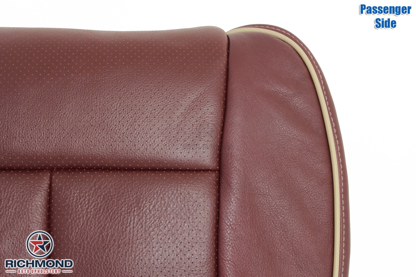 Premium Perforated Leather Seat Cover for 2010 Ford F150 King Ranch - Passenger Bottom Replacement | Auto Upholstery Upgrade for Comfort & Style | Perfect for Road Trips & Daily Commutes