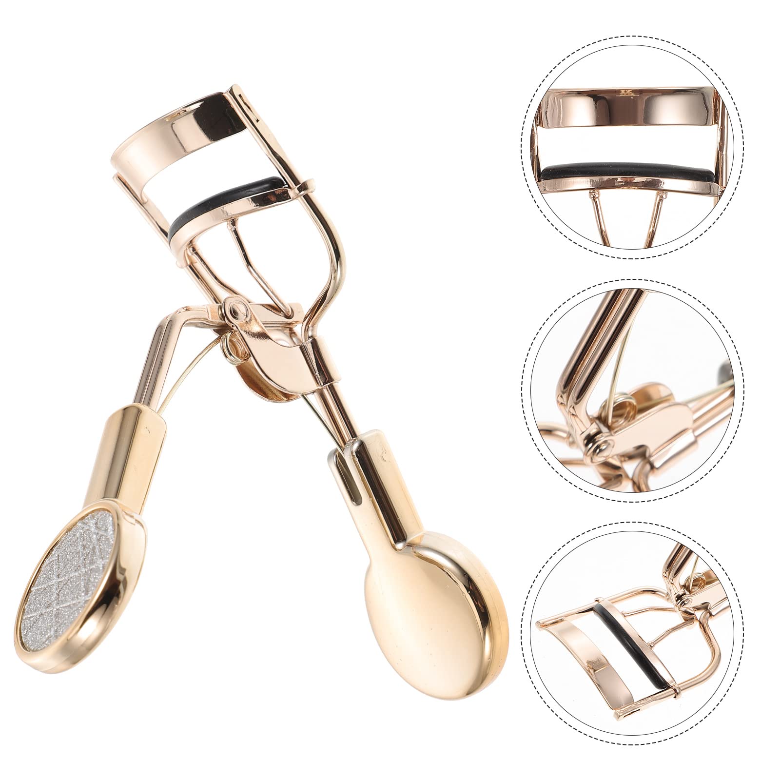EXCLUZO Professional Eyelash Curler with Non-Slip Finger Grip - Premium Makeup Tool for Perfect Lashes | Great for Home, Travel & Professional Makeup Kits