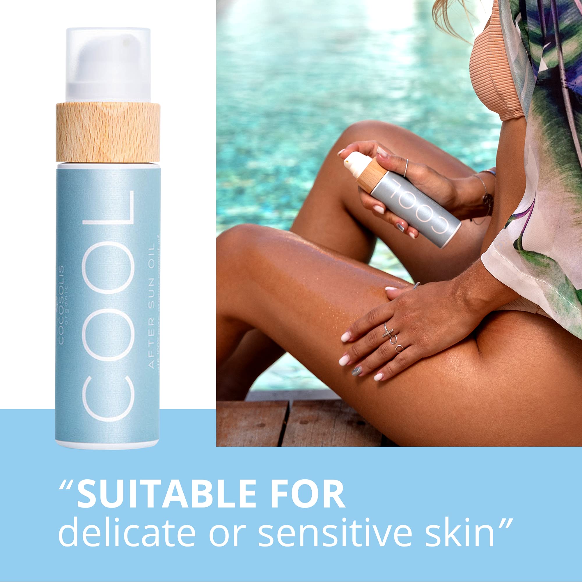 COCOSOLIS Bio Body Oil Bundle – Organic MONOI Tanning Oil & COOL After Sun Oil for Healthy, Long-Lasting Tan & Skin Recovery | Perfect for Beach, Pool & Summer Vacations