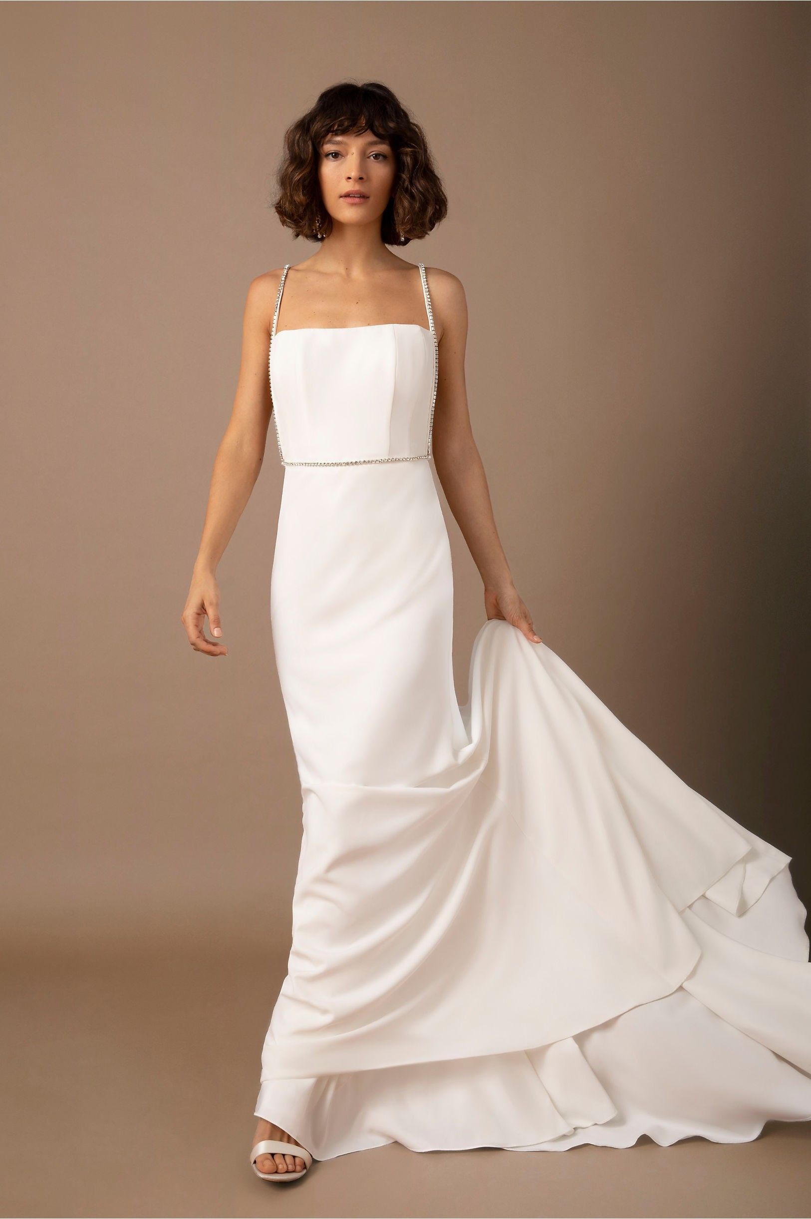 BHLDN Willowby Lenox Wedding Gown - Elegant Lace Bridal Dress for Beach, Garden & Outdoor Ceremonies