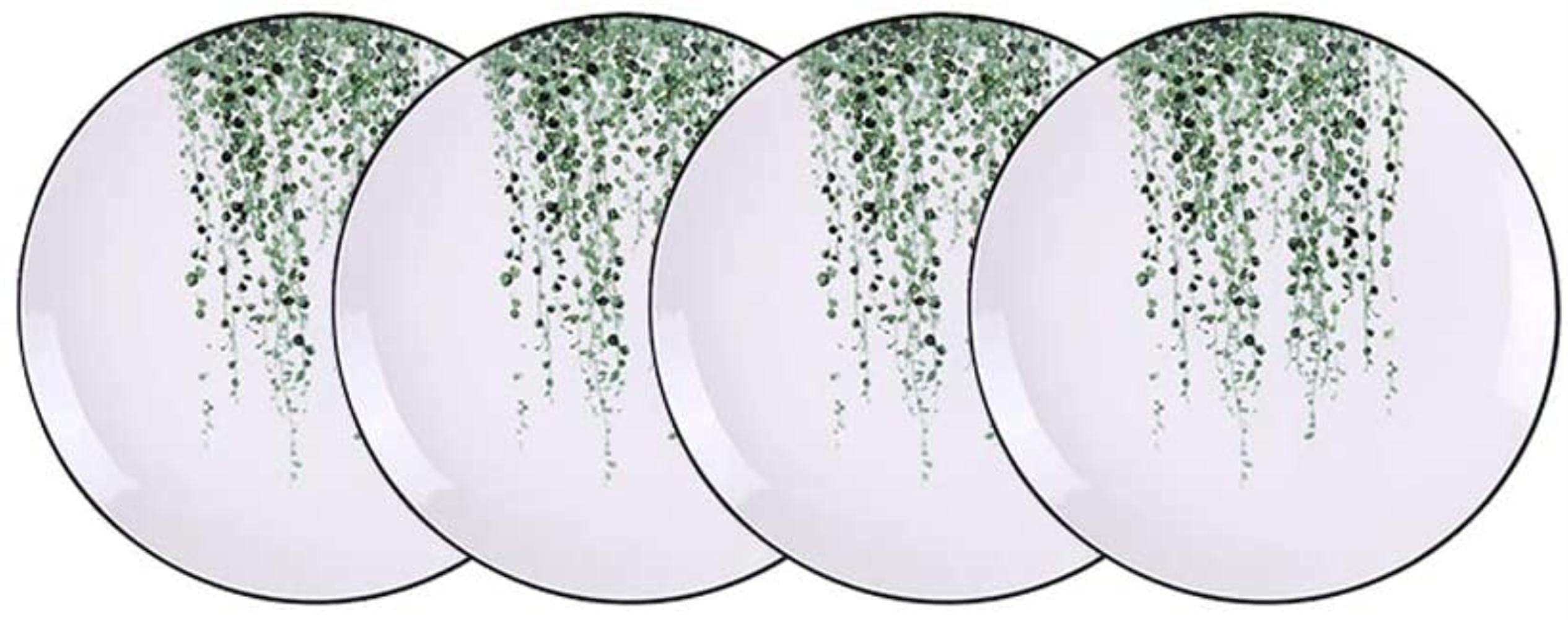 4-Piece 8-Inch Round Fruit Bowl Set - Durable Dinner Plates, Salad & Snack Dishes for Everyday Use - Perfect for Family Meals, Parties, and Entertaining (Color: C)