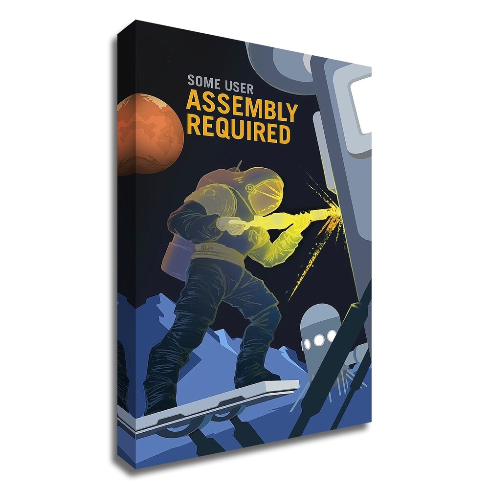 NASA-Inspired DIY Canvas Wall Art - Easy Assembly & Ready to Hang for Home Office Decor