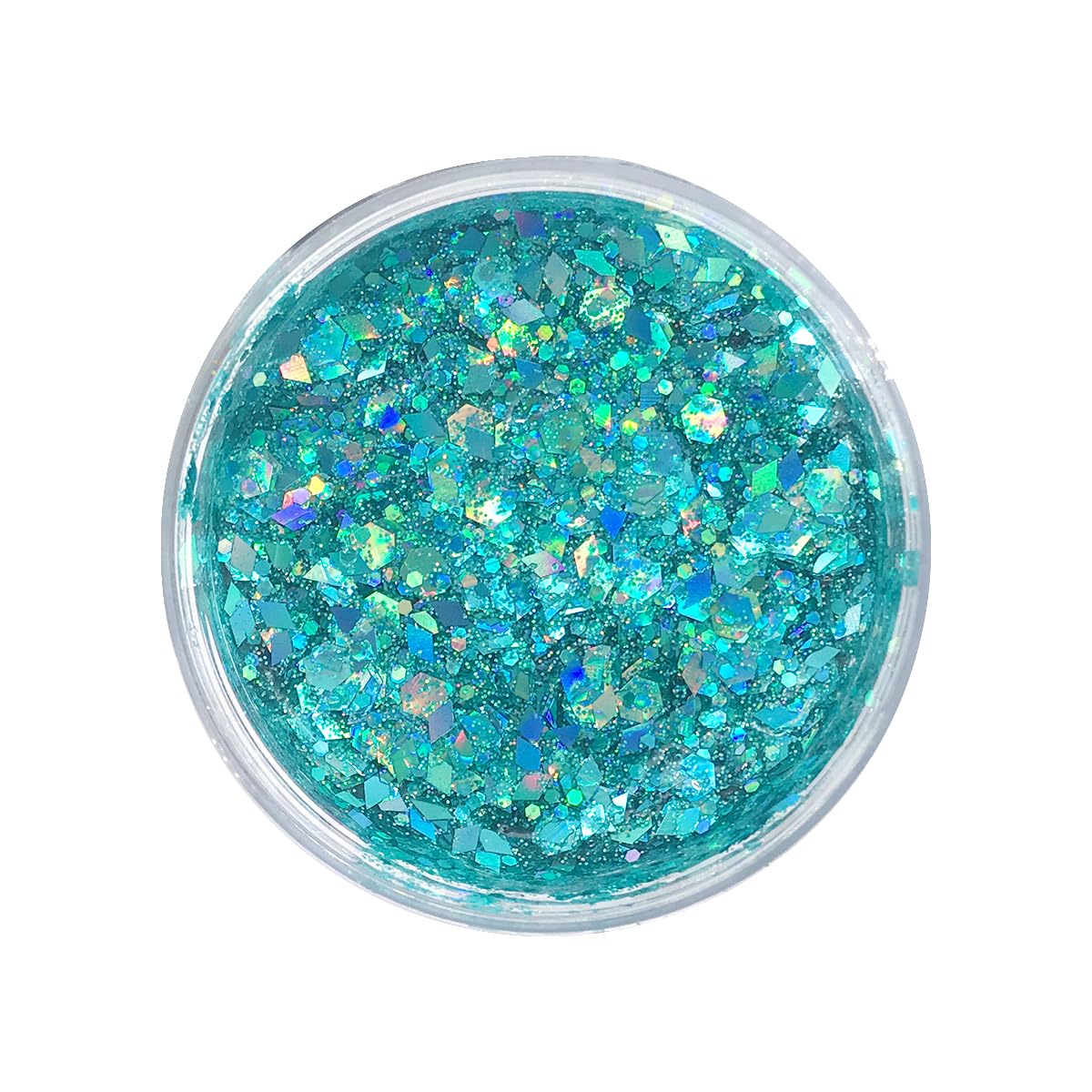 Electric Bliss Beauty Holographic Body Glitter Gel - Mermaid Blue Shimmer for Face, Body & Hair - Vegan, Cruelty-Free Makeup - Perfect for Festivals, Raves & Cosplay