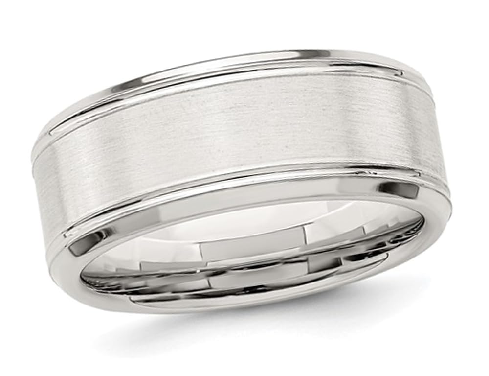 6mm Brushed Sterling Silver Band Ring for Men - Perfect for Weddings, Anniversaries & Everyday Wear