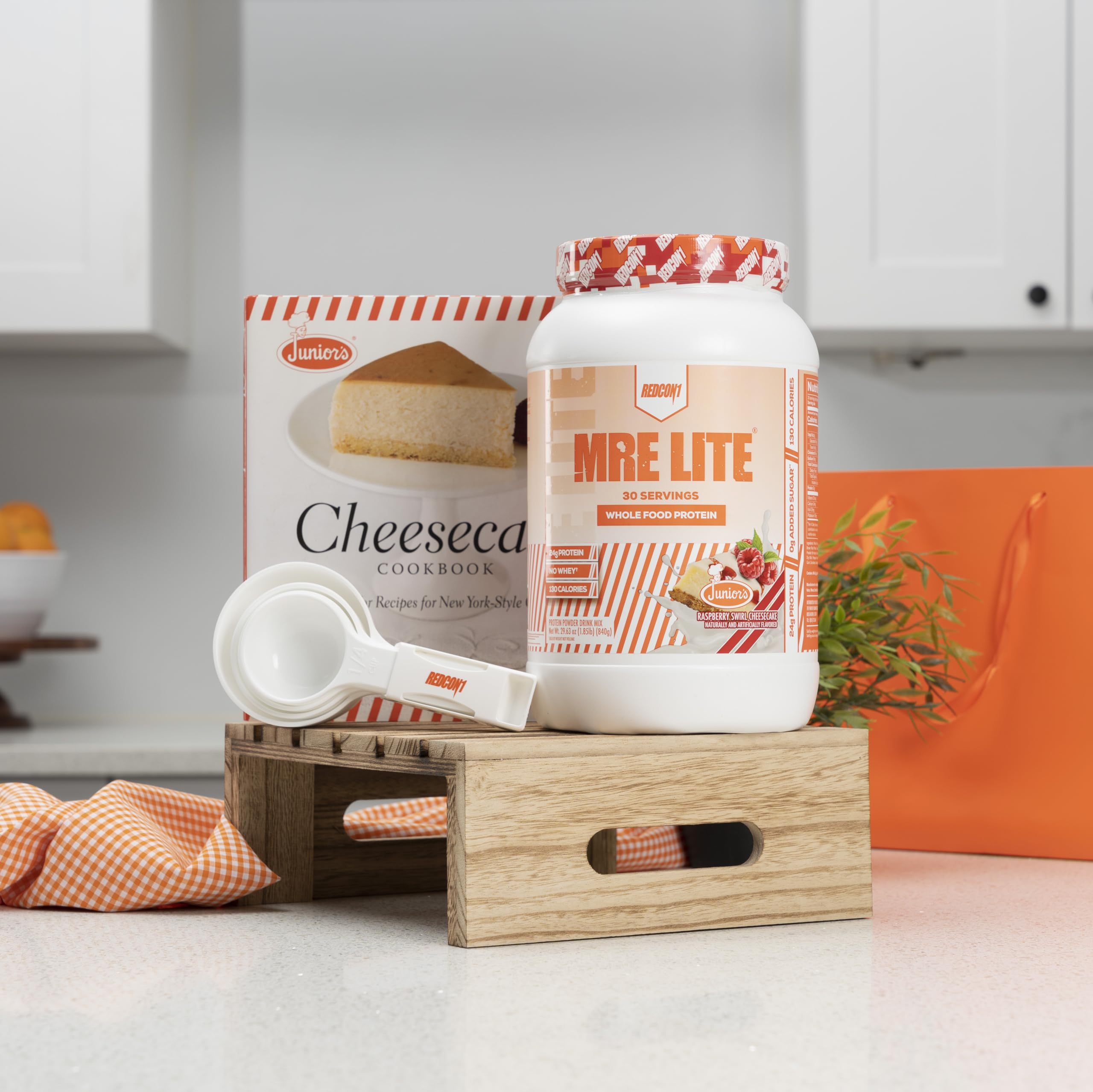 REDCON1 MRE Lite Whole Food Protein Powder for Kids - Raspberry Swirl Cheesecake Flavor | Low Carb Whey-Free Meal Replacement with Animal Protein Blend | Easy to Digest with MCT Oil | 30 Servings | Perfect for School Lunches, Sports Recovery & Healthy Snacks