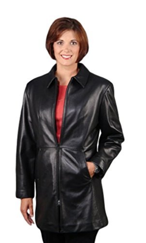 REED Women's Soft Lamb Skin Leather Coat - Winter Warm Fashion Jacket for Casual Outfits & Office Wear